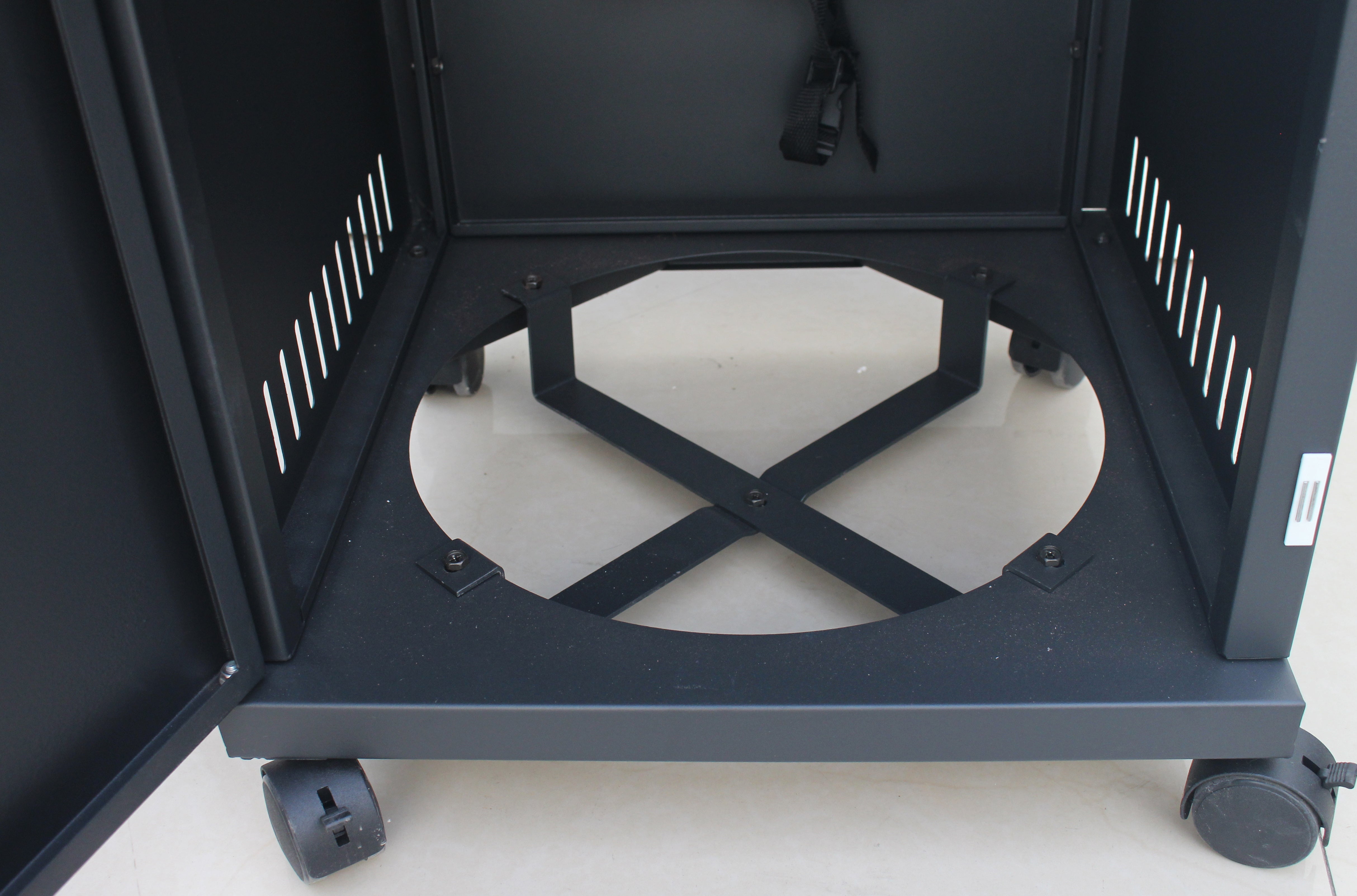 Short Stand Gas Patio Heater - Ceramic Log-Style