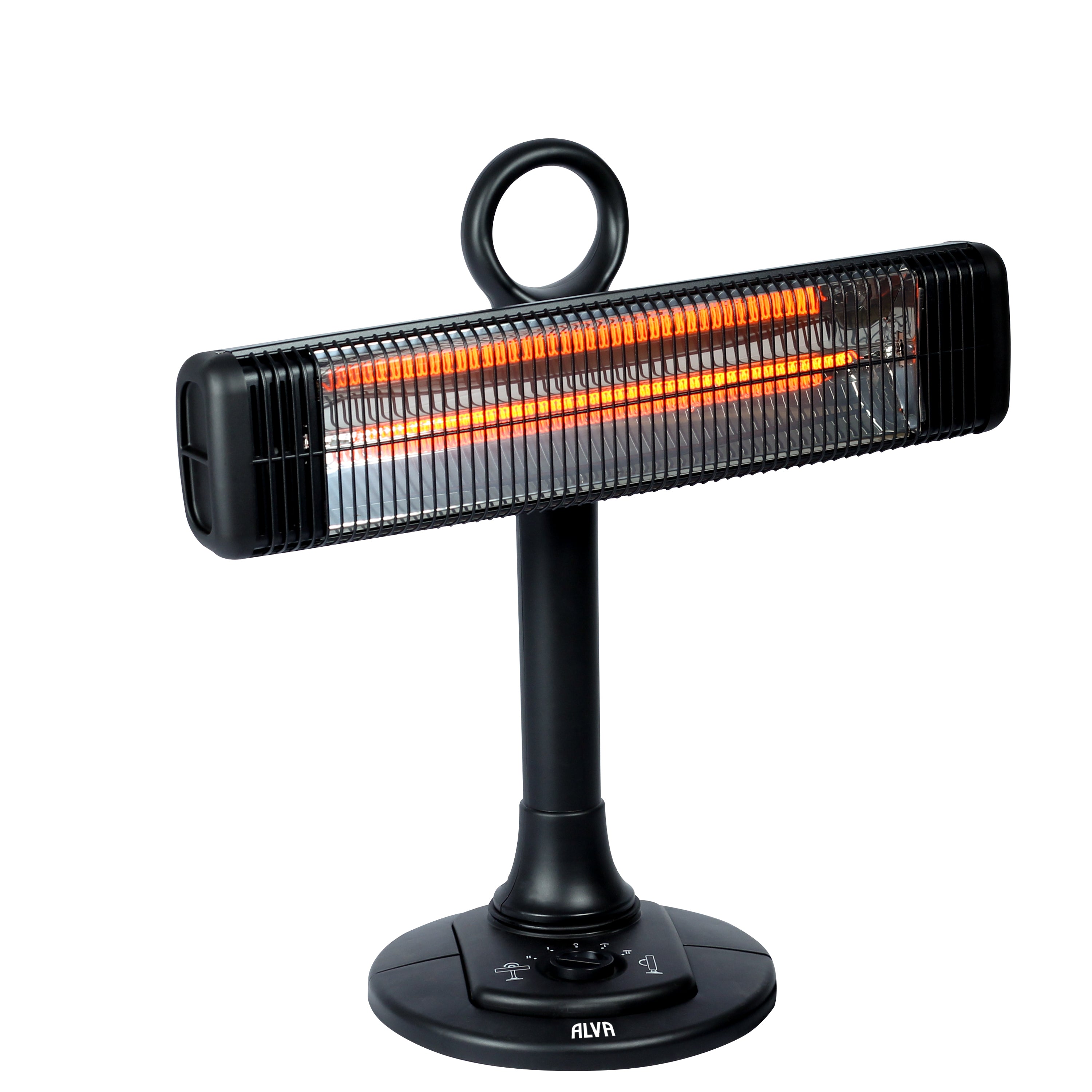 Electric Infrared Short Patio Heater | Adjustable Directional Head