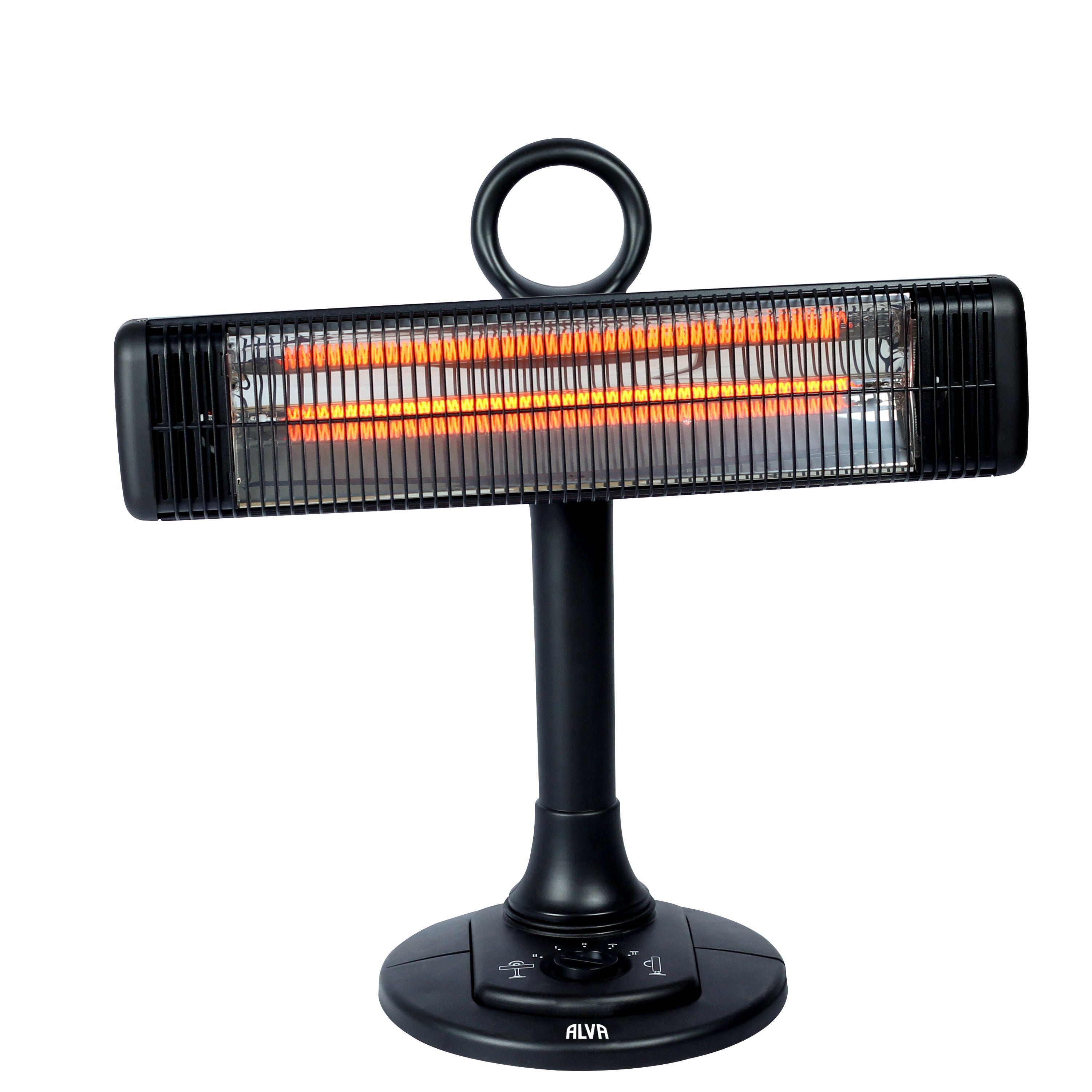 Electric Infrared Short Patio Heater | Adjustable Directional Head