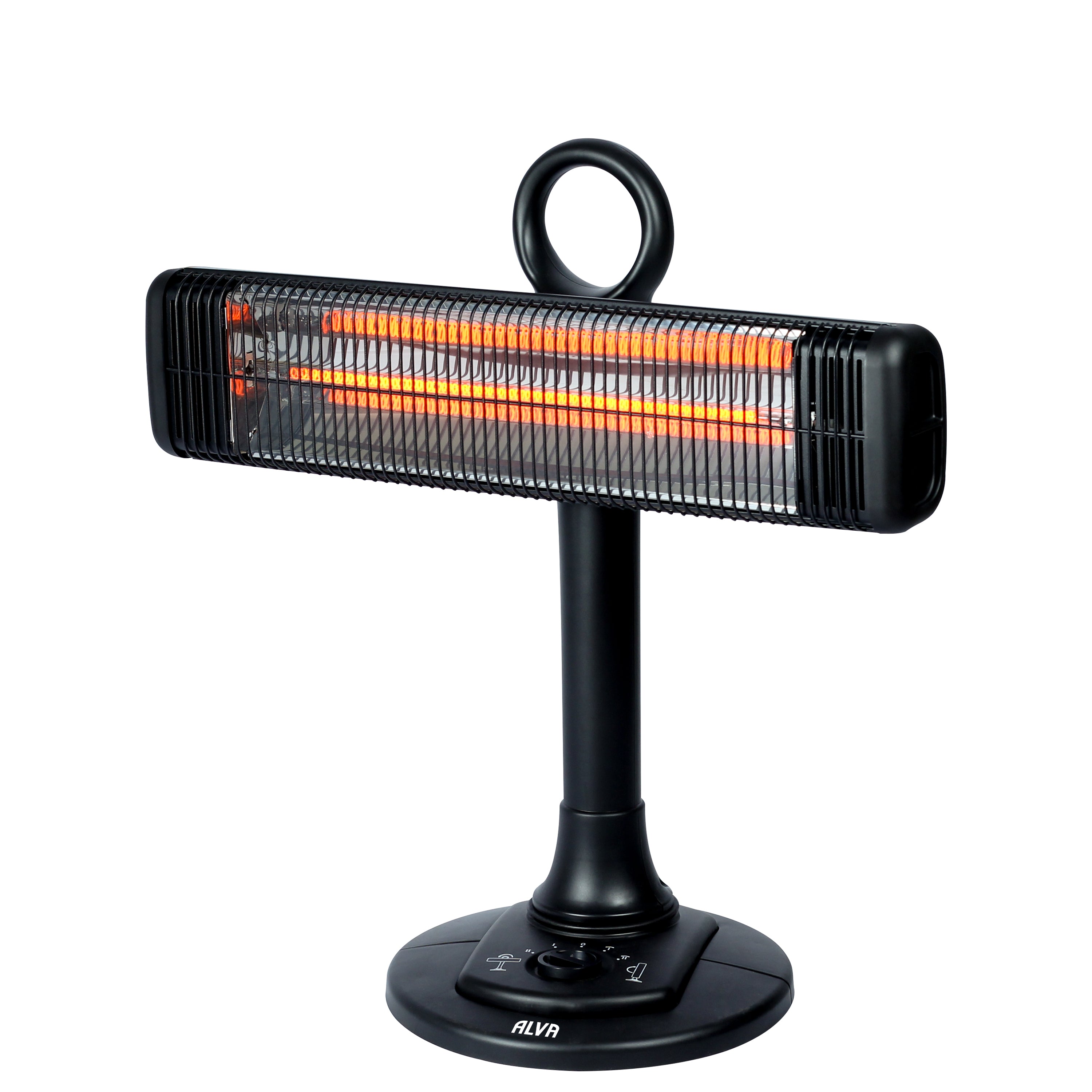 Electric Infrared Short Patio Heater | Adjustable Directional Head