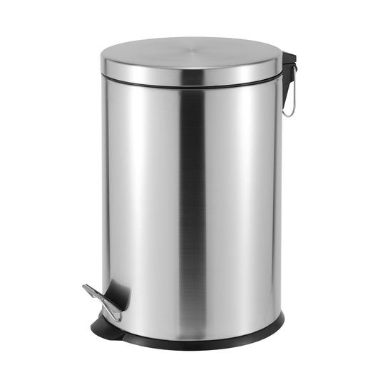 ROMA 20L S/S PEDAL BIN - SILVER