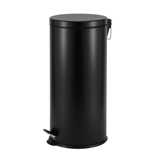 ROMA 30L STEEL PEDAL BIN  - BLACK MATTE