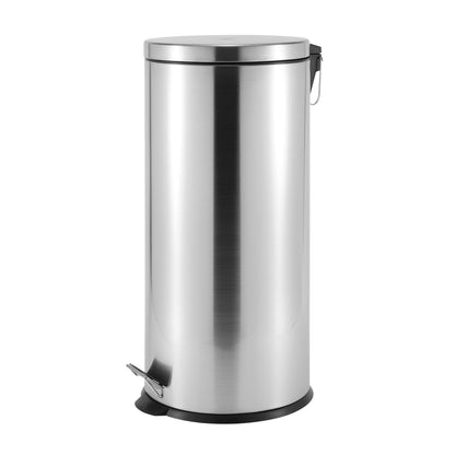 ROMA 30L S/S PEDAL BIN - SILVER