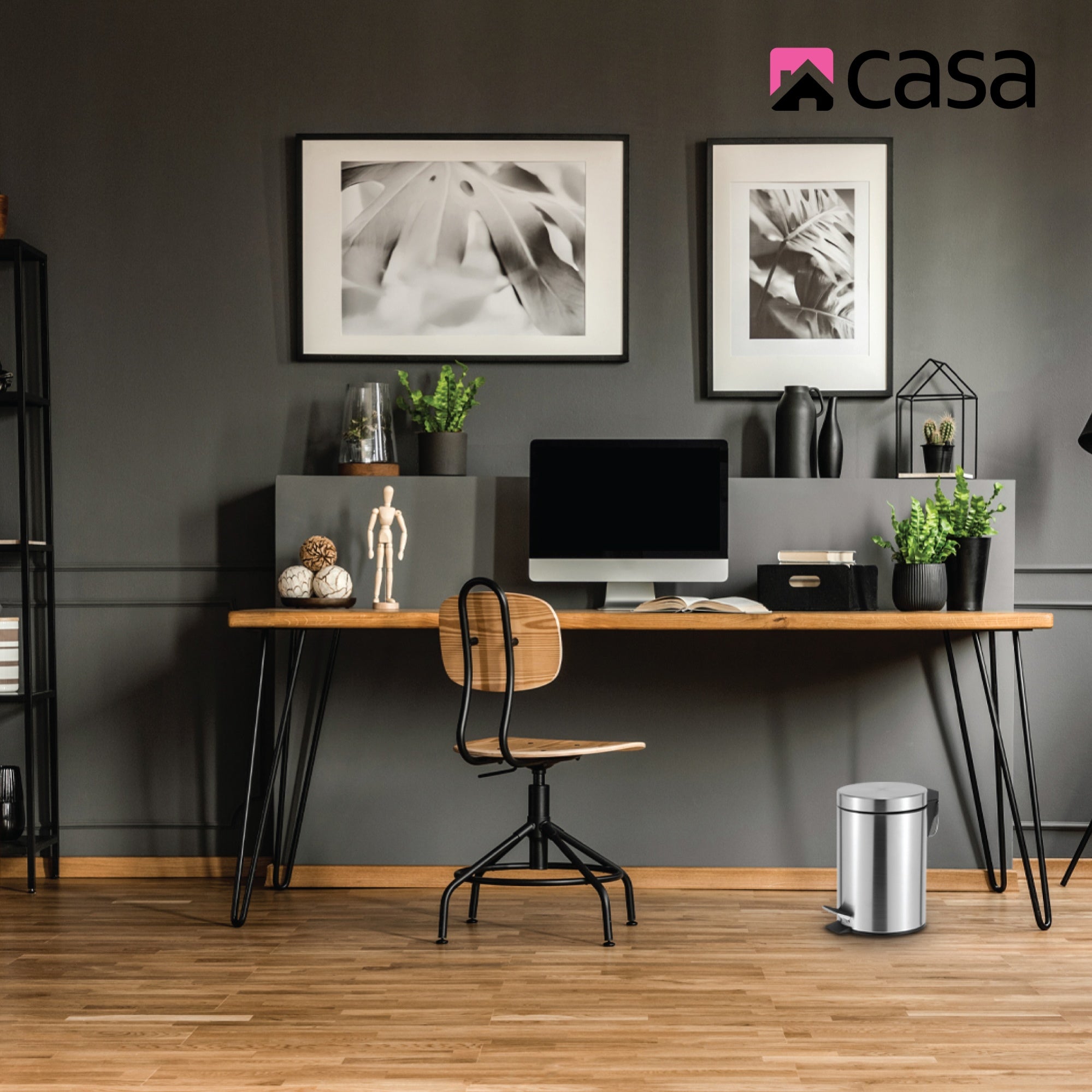 3L Steel Pedal Bin | Round | Roma