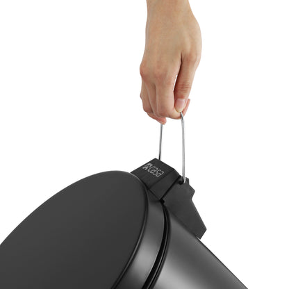 ROMA 20L STEEL PEDAL BIN  - BLACK MATTE