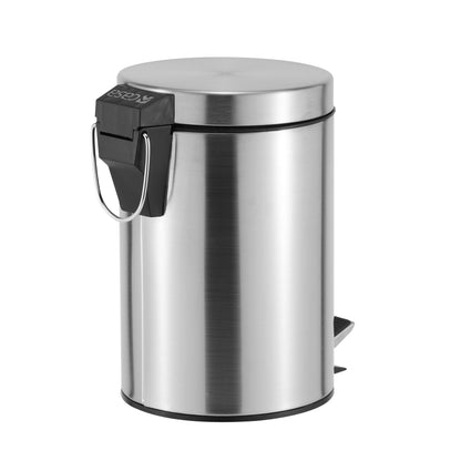 ROMA 3L S/S PEDAL BIN - SILVER
