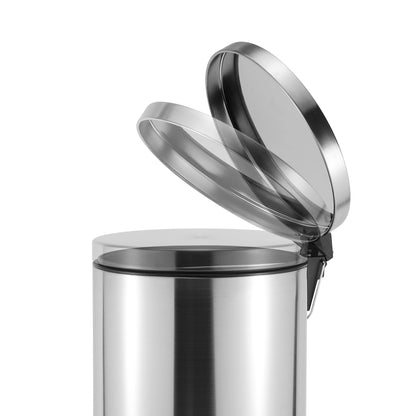 ROMA 30L S/S PEDAL BIN - SILVER