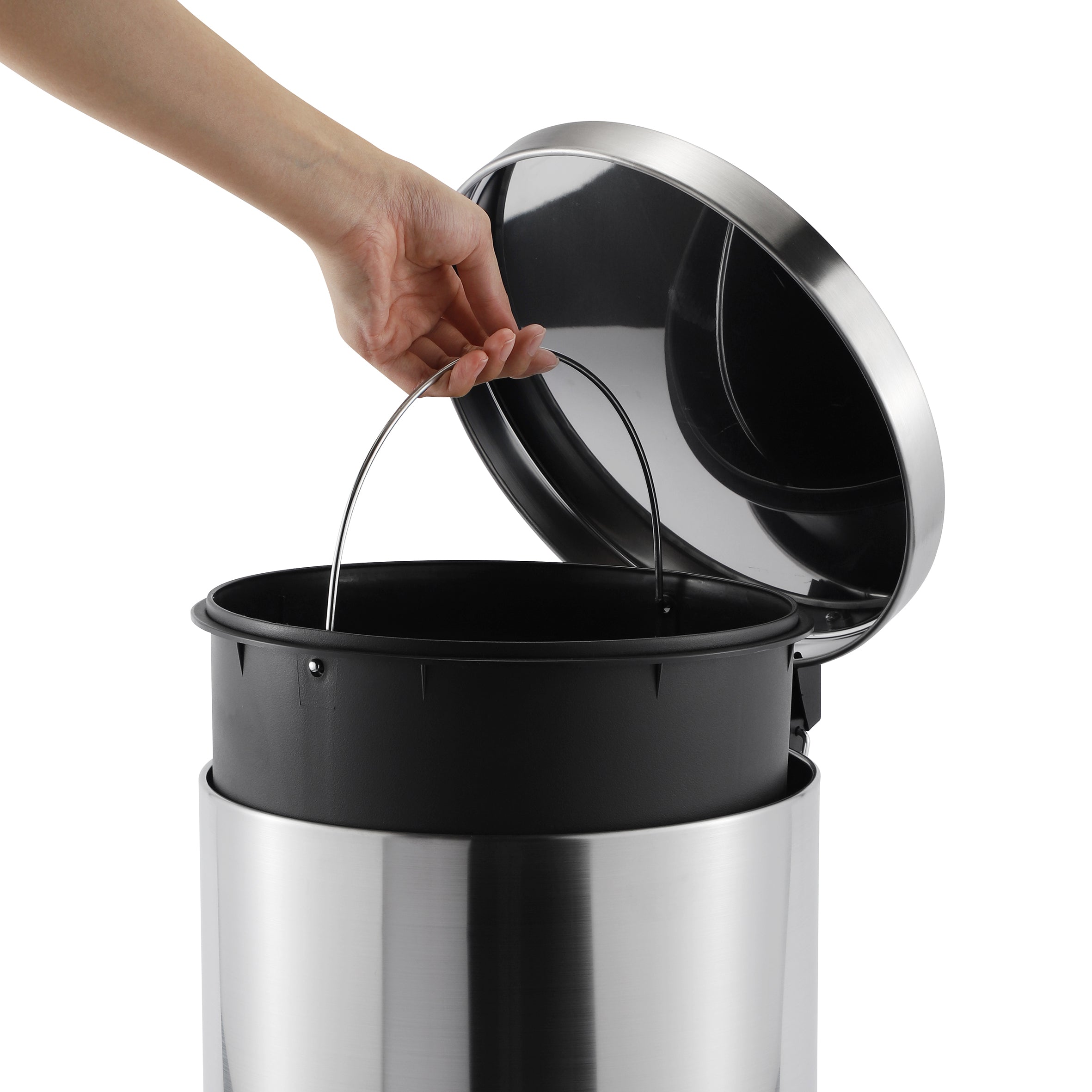 5L + 30L Steel Pedal Bin Combo Set - Roma