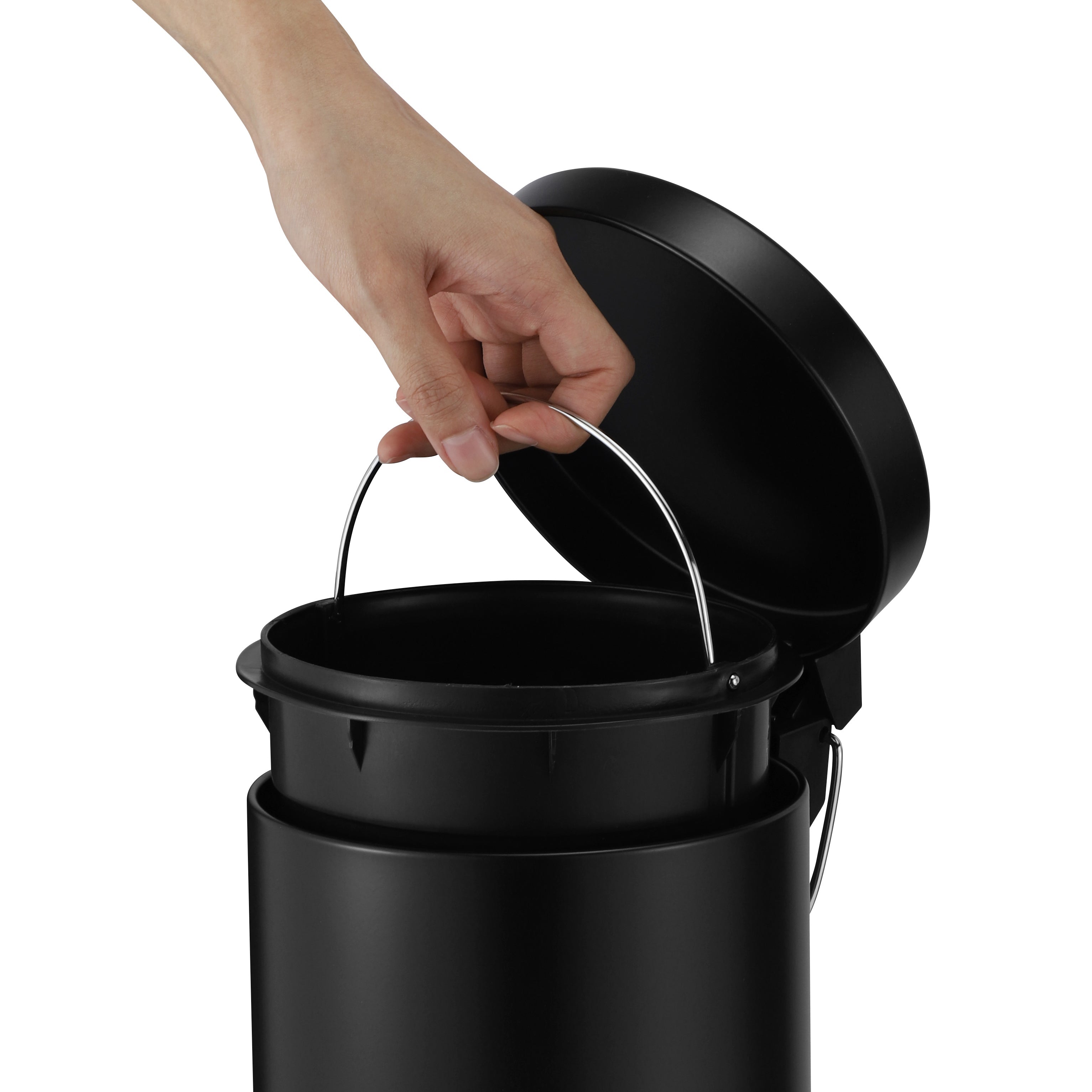 3L Steel Pedal Bin - Roma