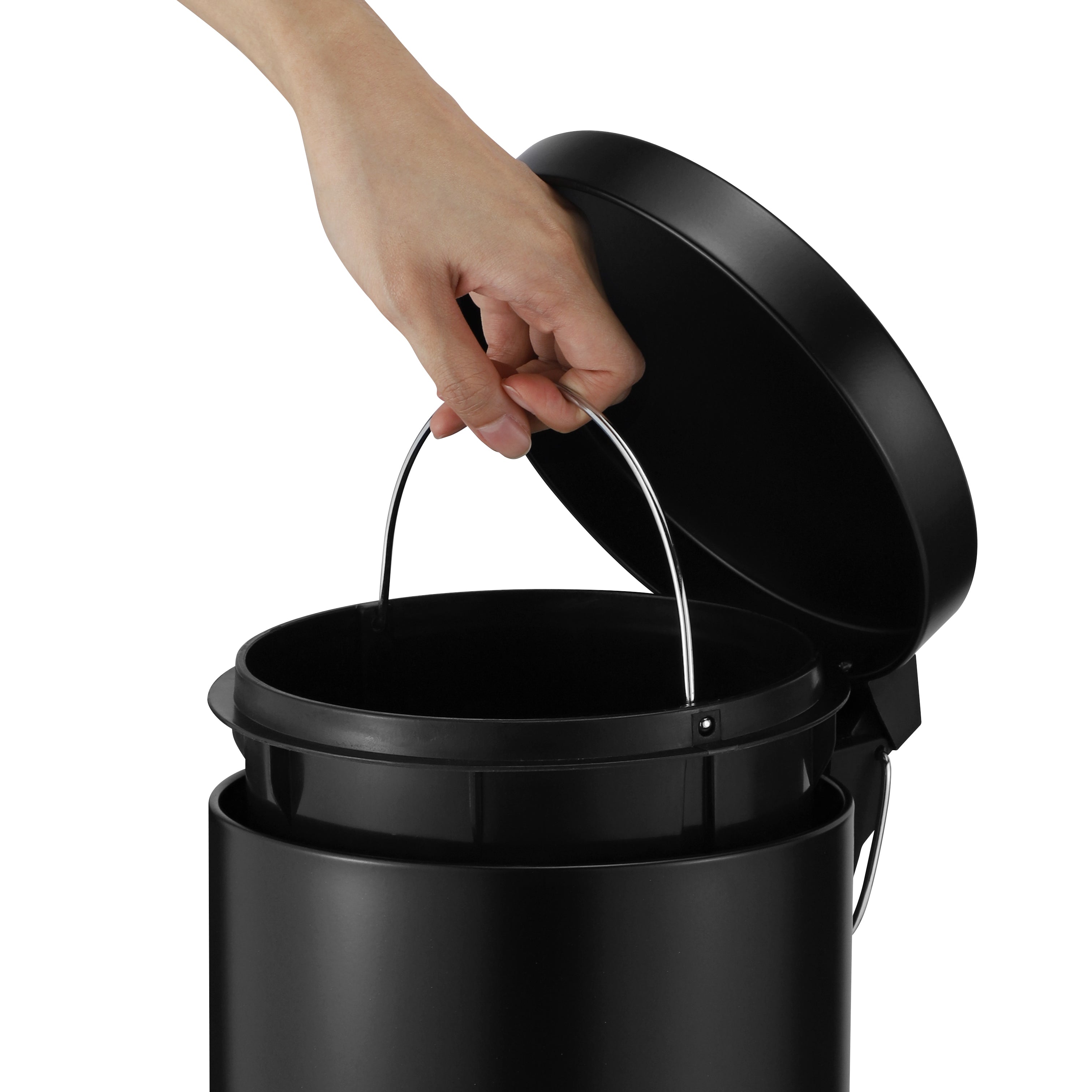 5L Steel Pedal Bin - Roma