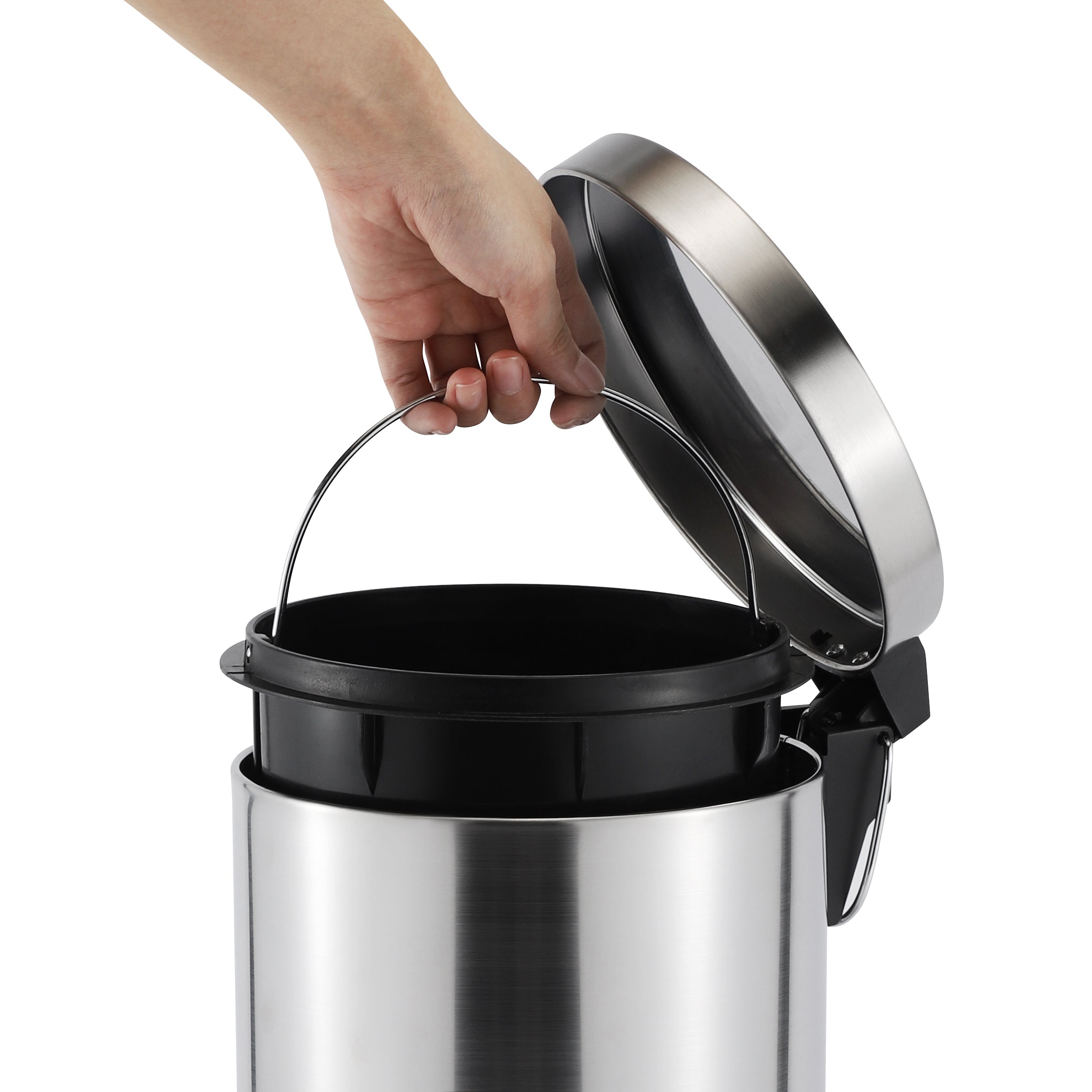 5L + 30L Steel Pedal Bin Combo Set - Roma