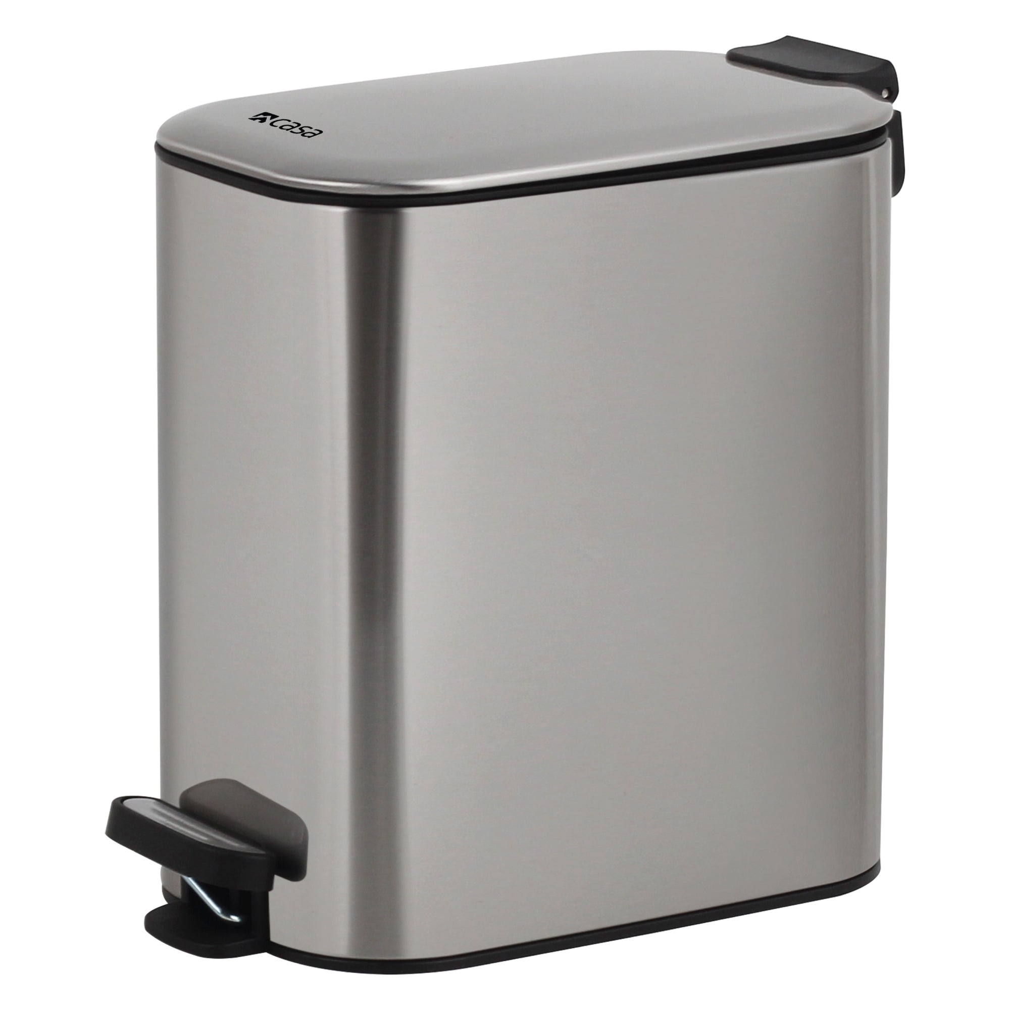 6L Steel Pedal Bin | Slimline Rectangle | Portofino