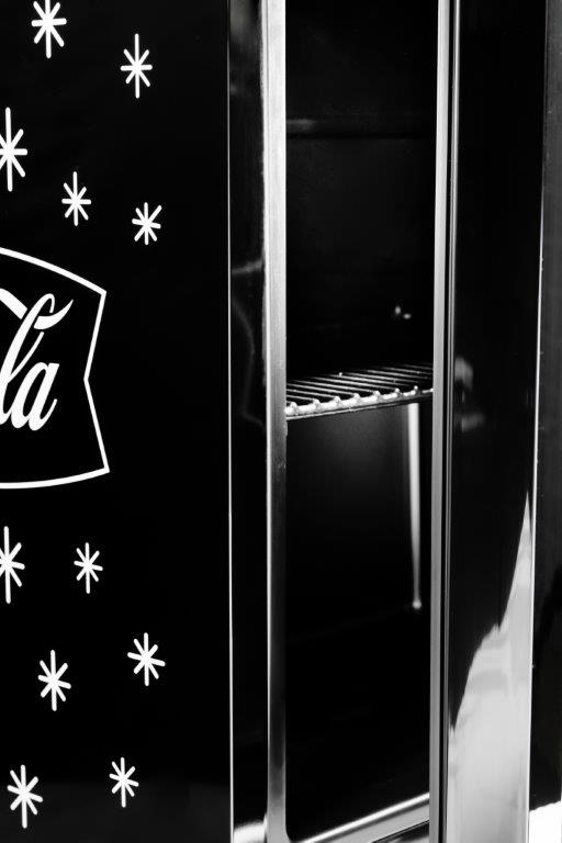 46L Counter-Top Beverage Cooler W/ Glass Door - Coca Cola - Black