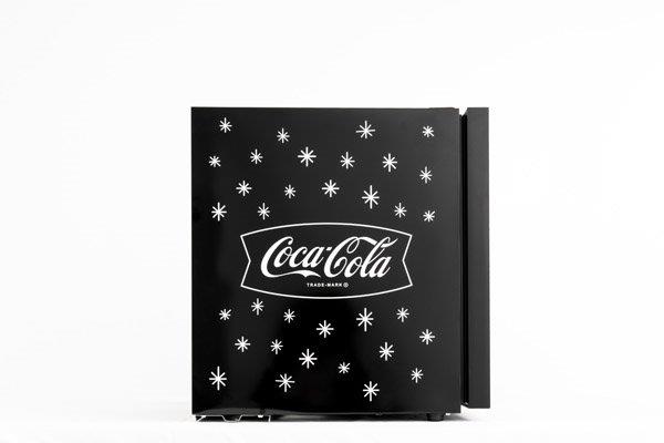 46L Counter-Top Beverage Cooler W/ Glass Door - Coca Cola - Black