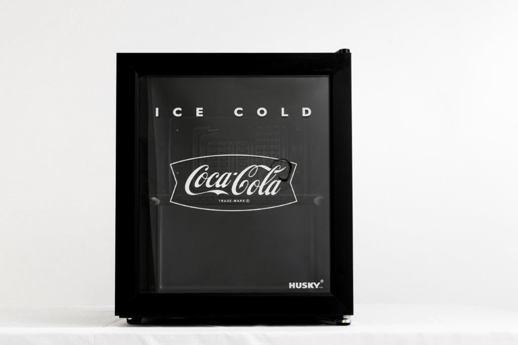 46L Counter-Top Beverage Cooler W/ Glass Door - Coca Cola - Black