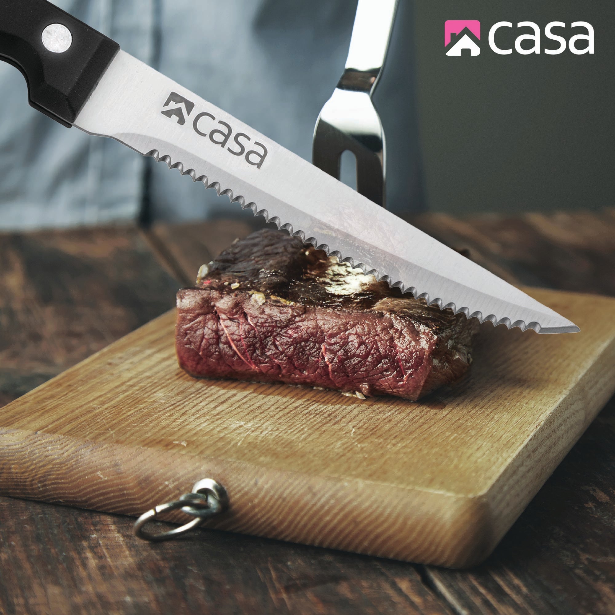 4Pc Steak Knife Set - Como