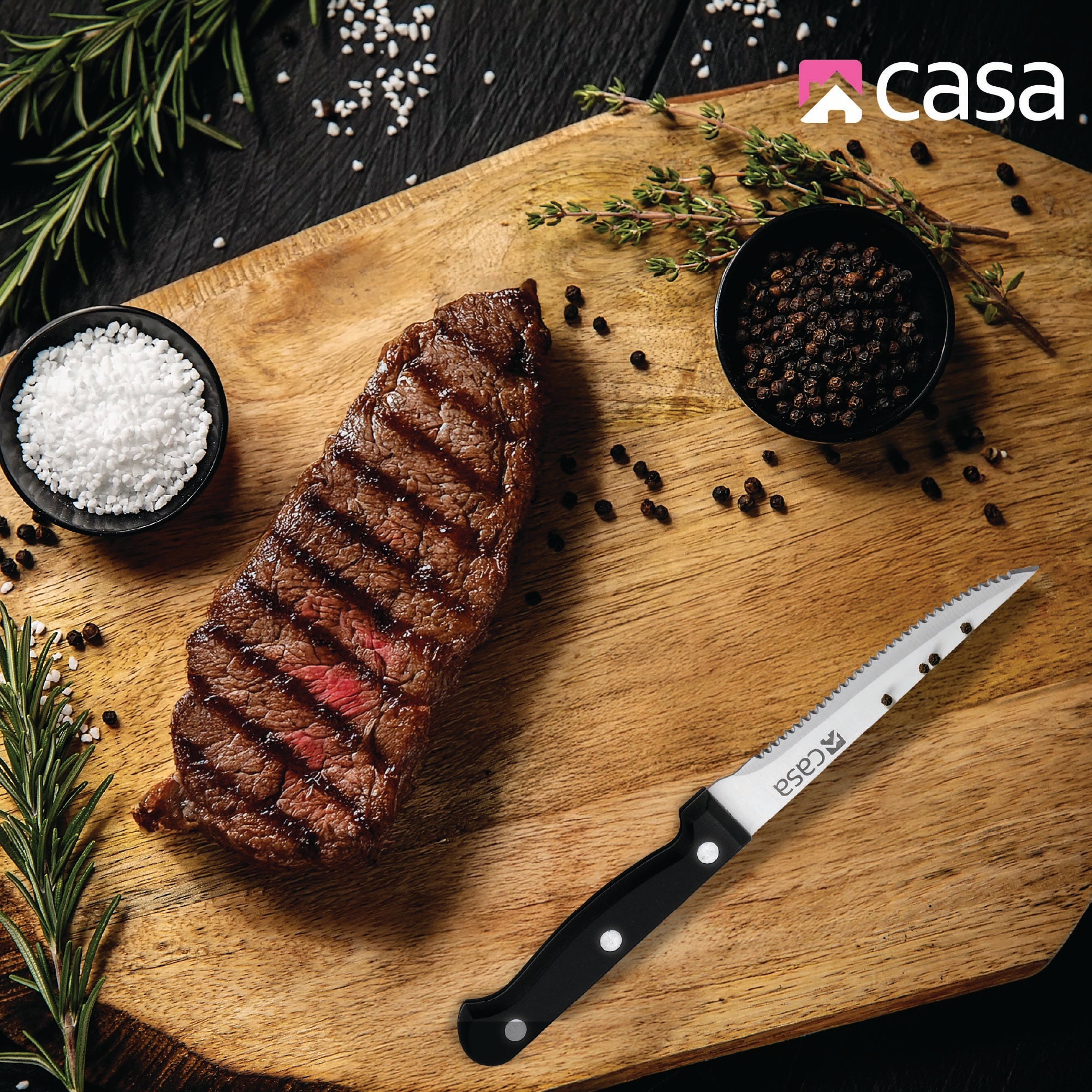 4Pc Steak Knife Set - Como