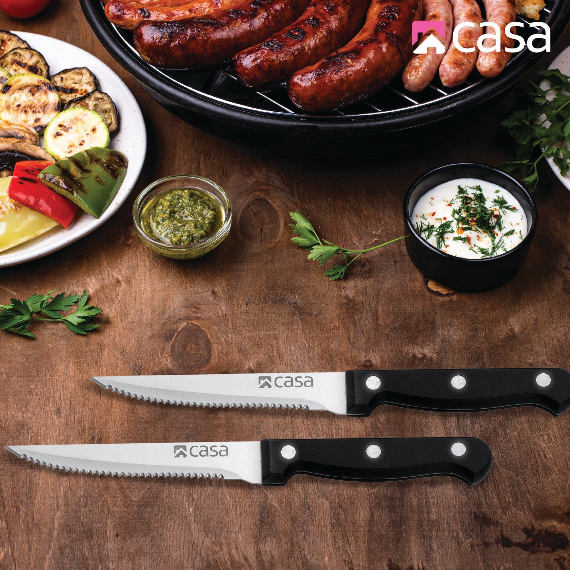 4Pc Steak Knife Set - Como
