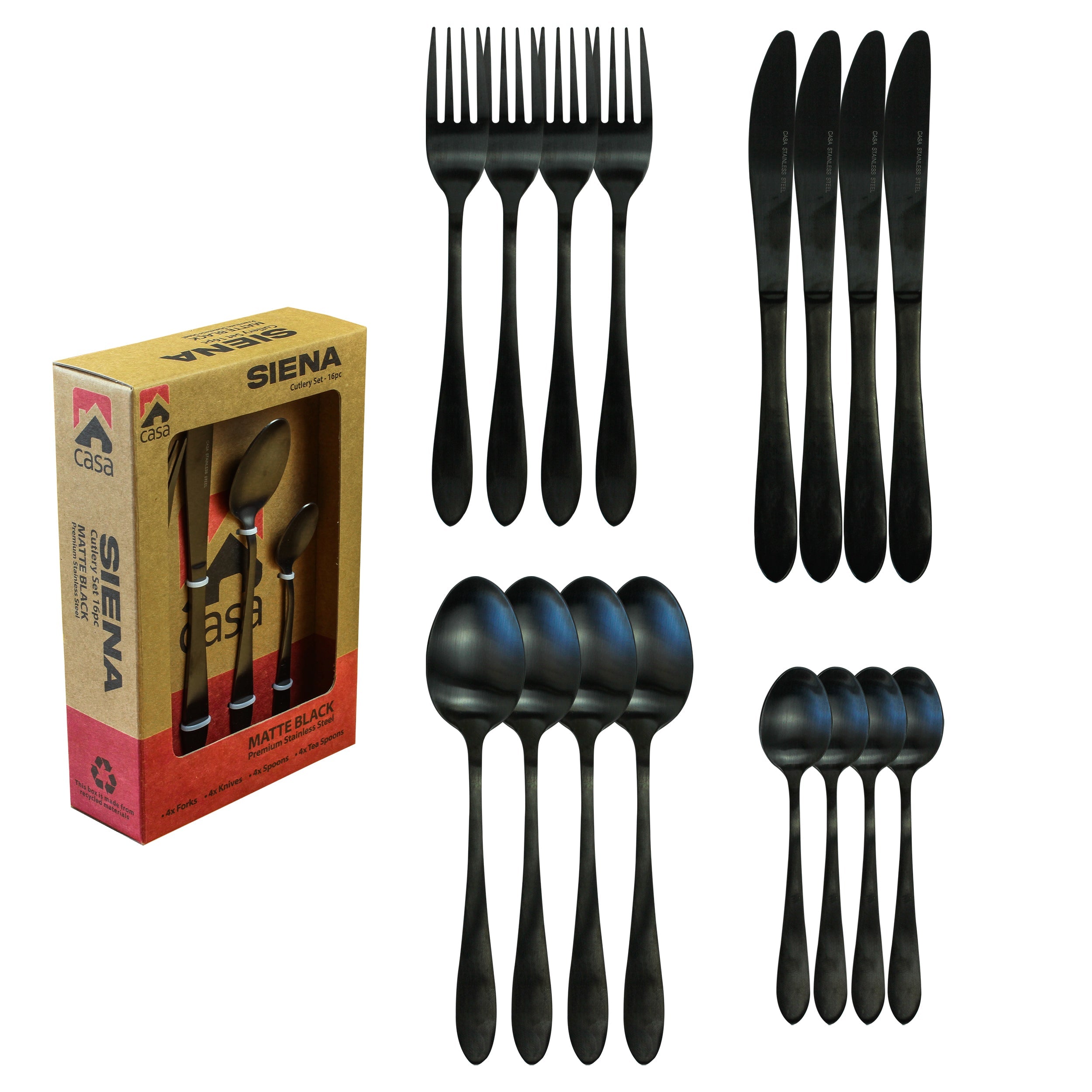 Cutlery Set 16Pc - Steel