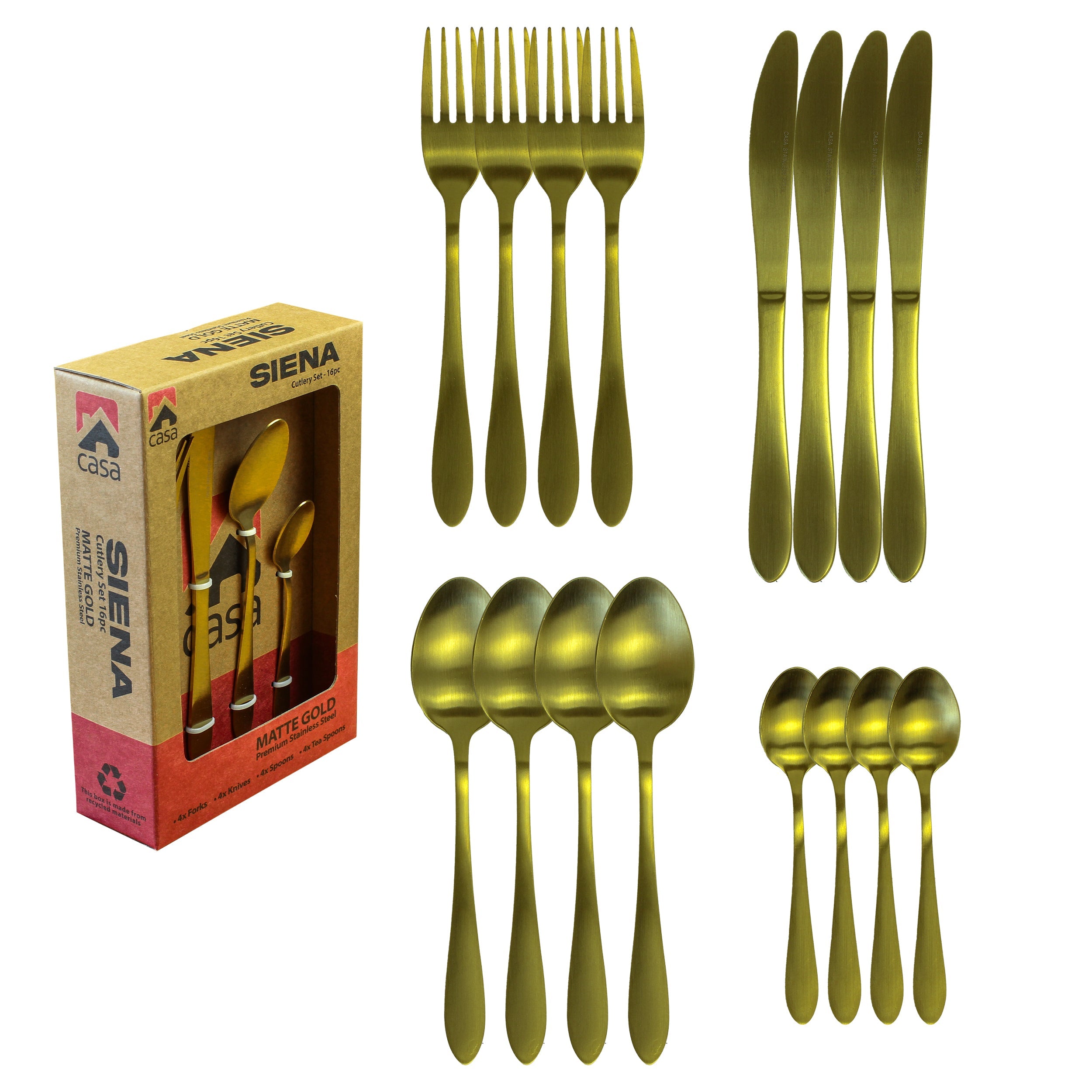 Cutlery Set 16Pc - Steel