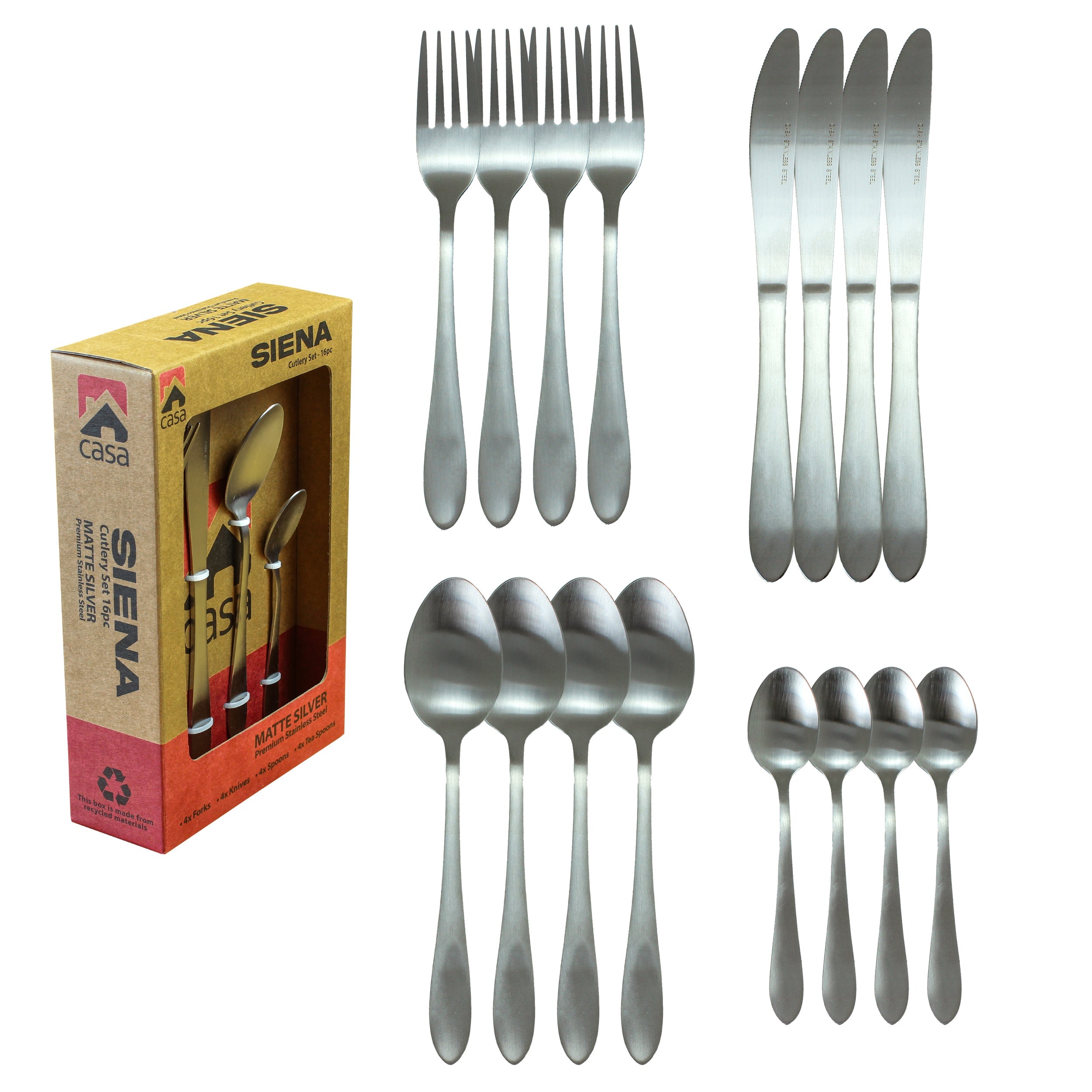 Cutlery Set 16Pc - Steel