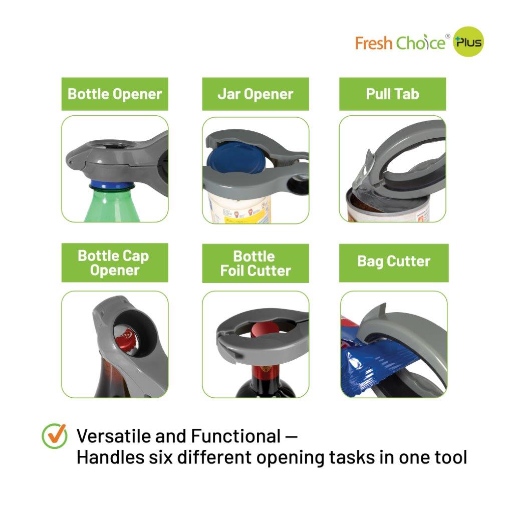Multi Beverage Opener - 6-in-1 Kitchen Tool
