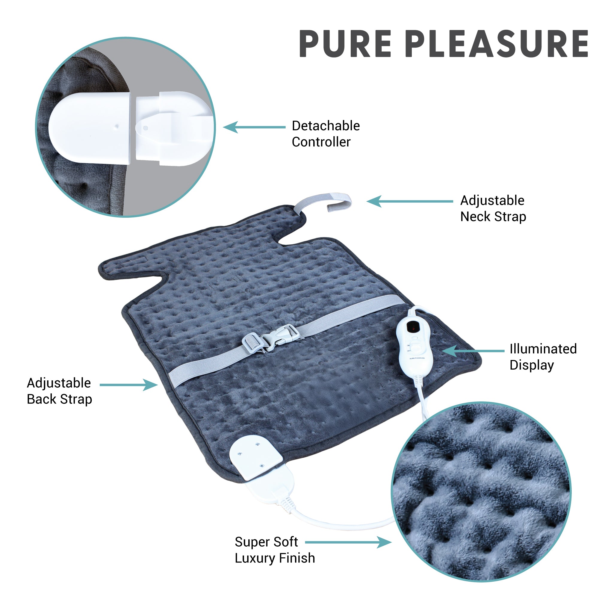 Electric Heating Pad - Neck & Back