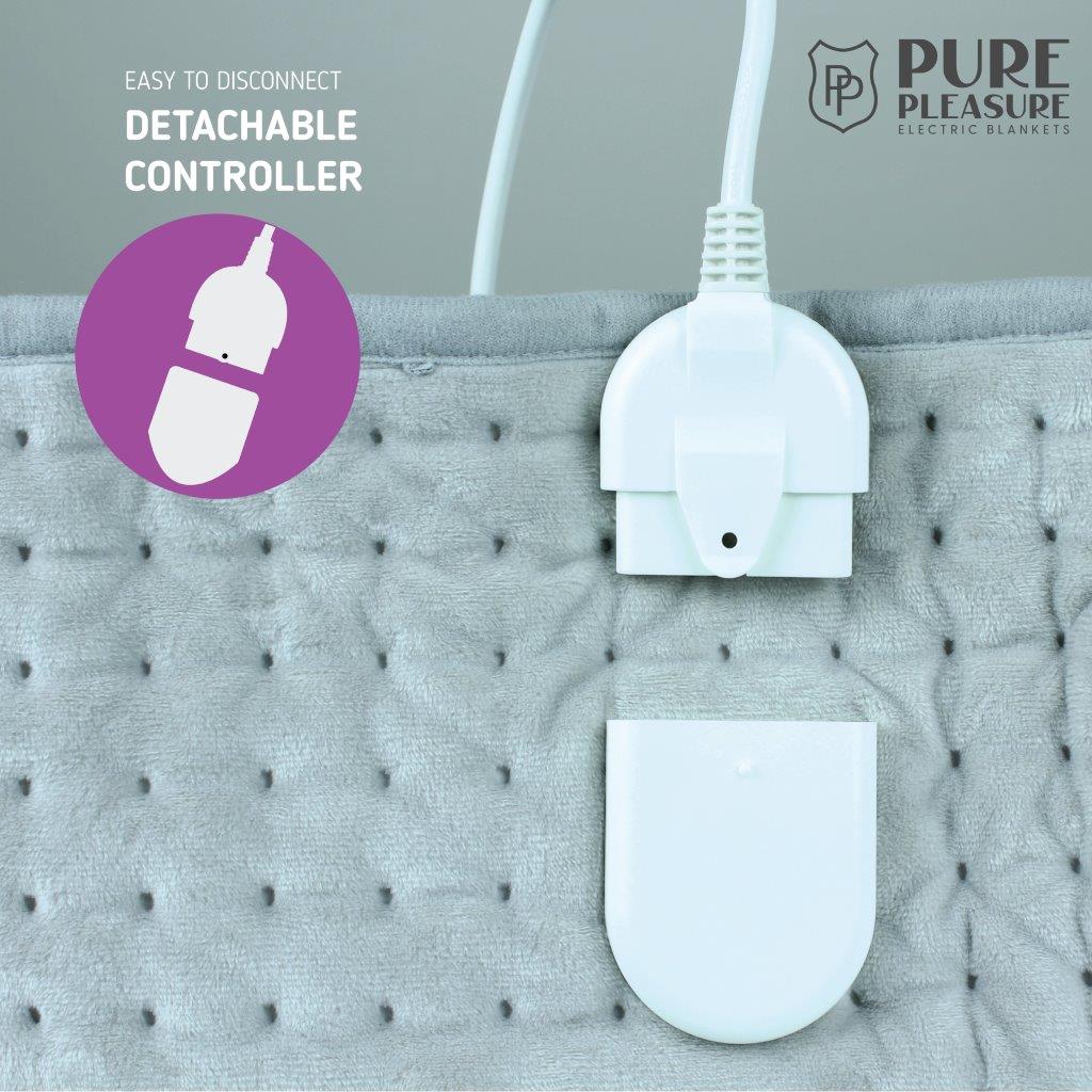 Electric Heated Foot Warmer | Detachable Controller with 4 Heat Settings