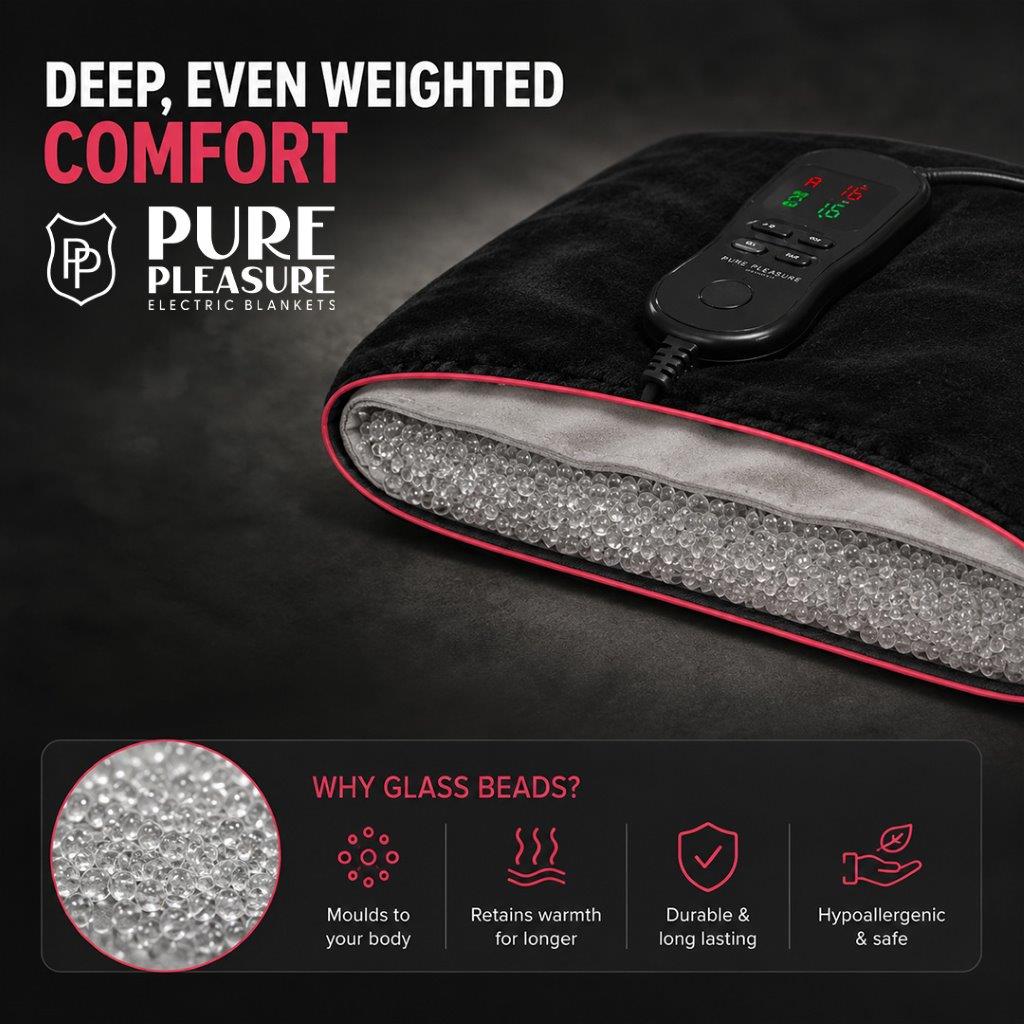 Electric Weighted Heating Massage Pad | 6 Heat & Massage Settings