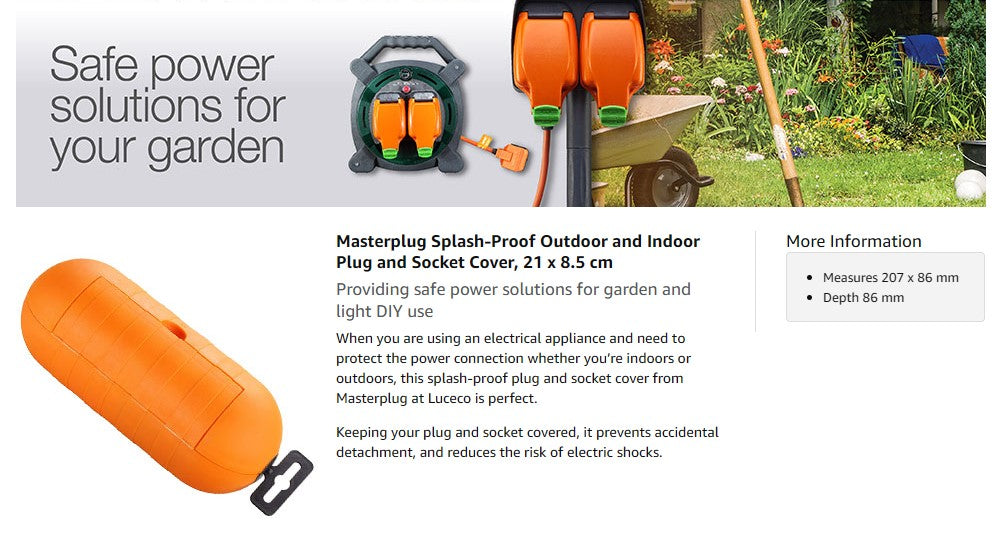 Weatherproof Splashproof Torpedo - Plug Cover & Socket Cover