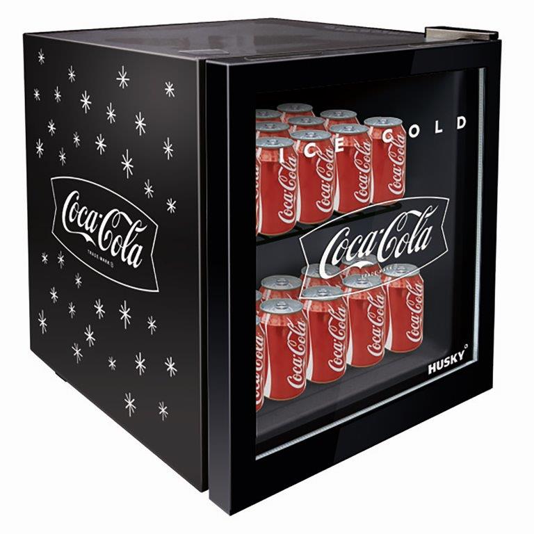 46L Counter-Top Beverage Cooler W/ Glass Door - Coca Cola - Black
