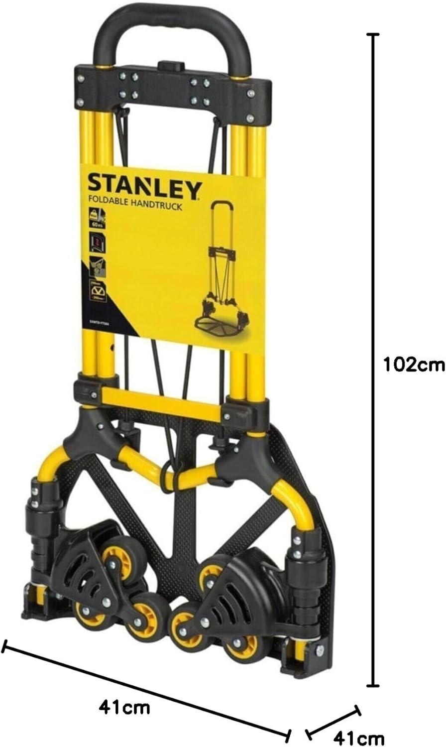 STANLEY FT584 Folding Stair Climber 60kg | 6-Wheel Ladder Cart