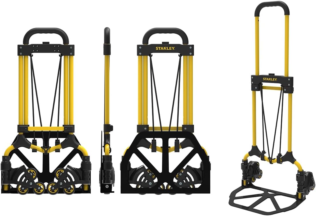 STANLEY FT584 Folding Stair Climber 60kg | 6-Wheel Ladder Cart
