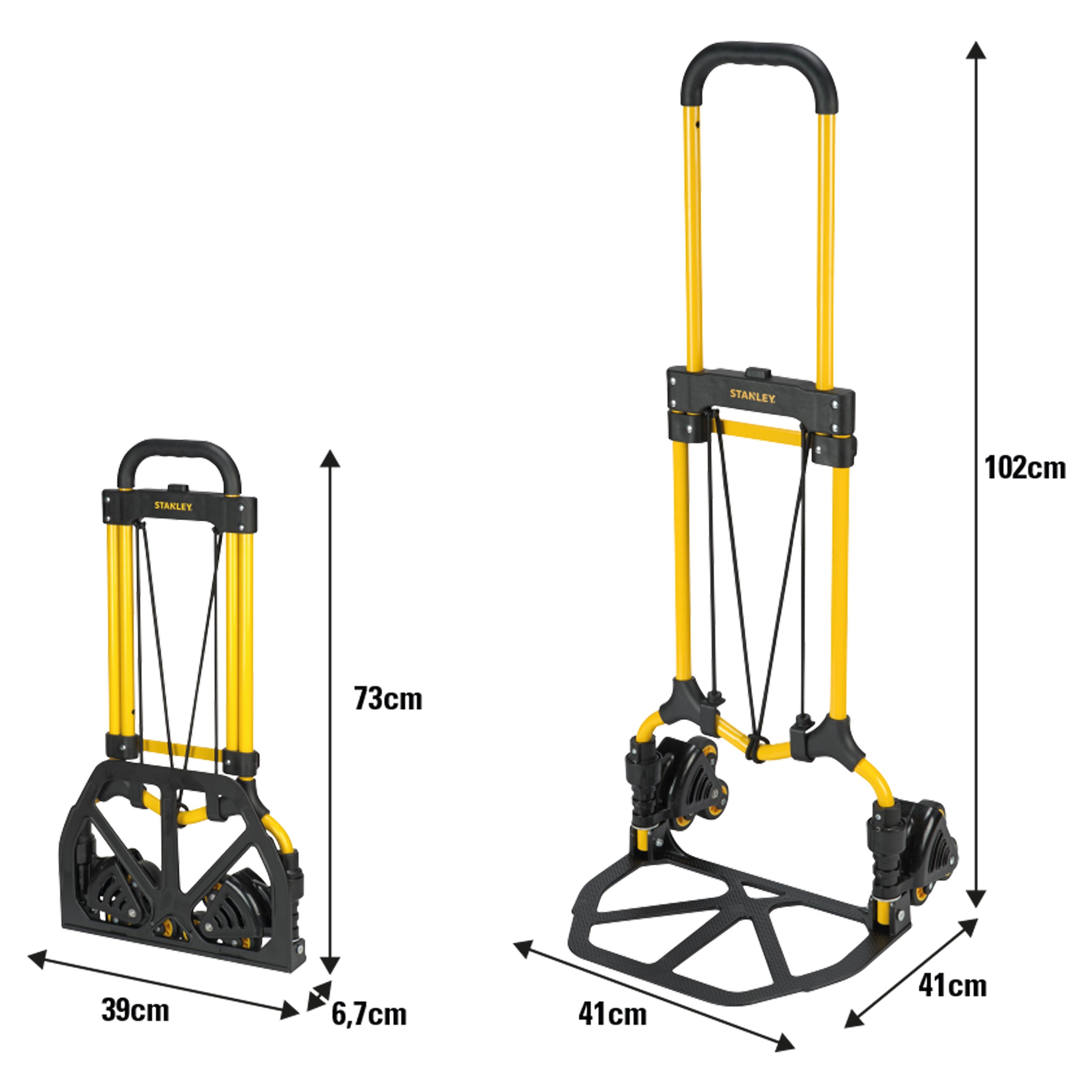 STANLEY FT584 Folding Stair Climber 60kg | 6-Wheel Ladder Cart