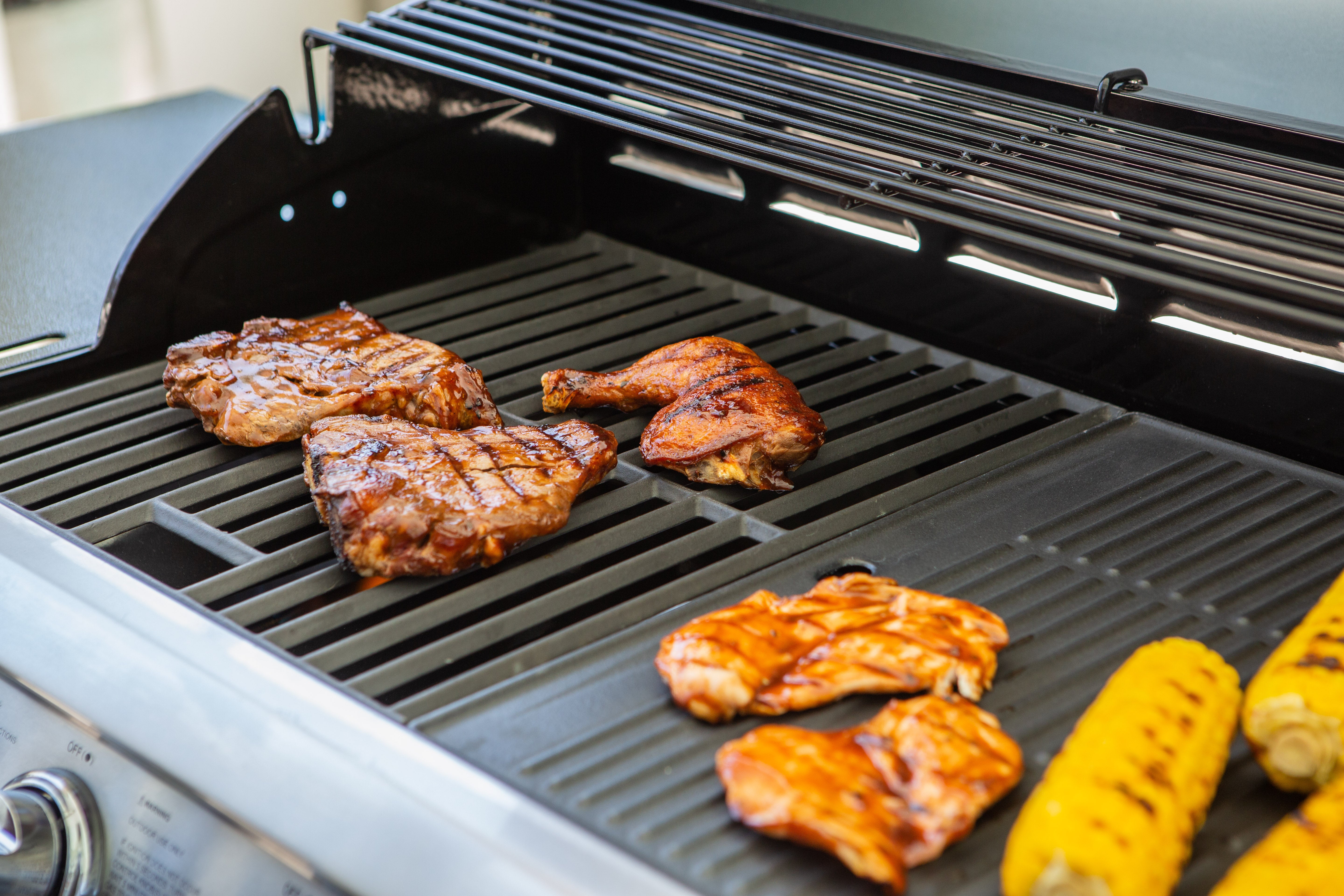 Super 4-Burner Stainless Steel Gas BBQ