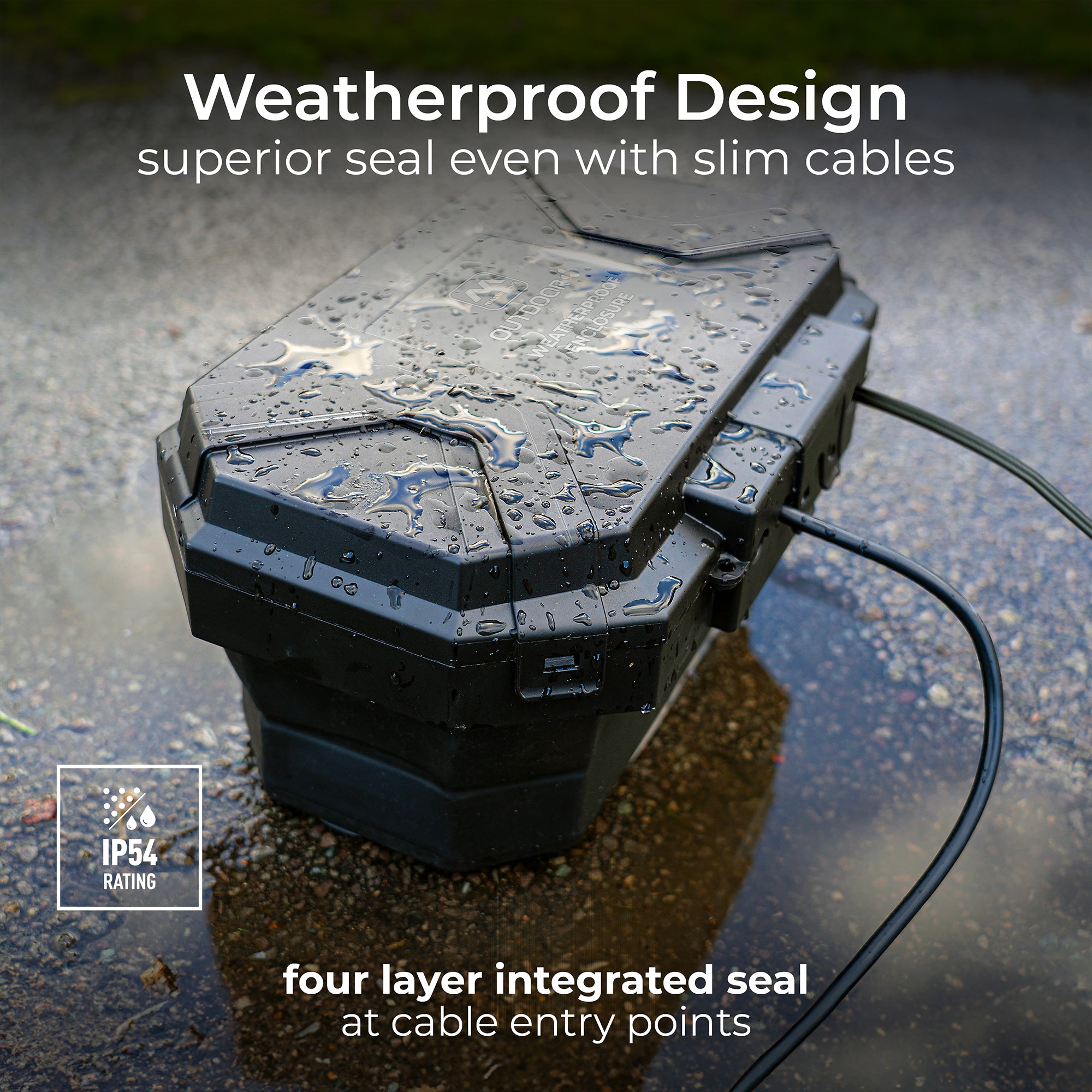 Weatherproof Collapsible Outdoor Electrical Protection Box – IP54 Rated