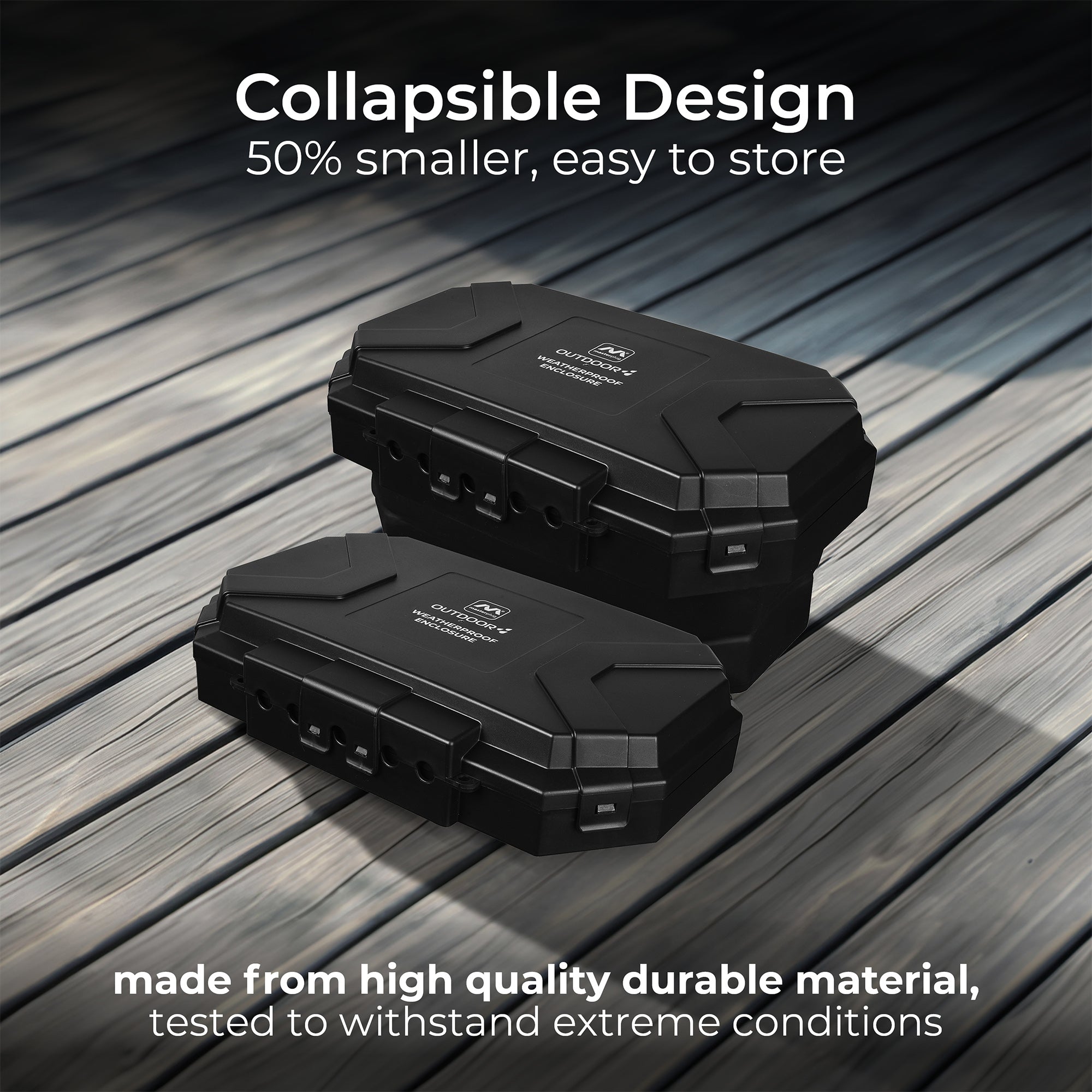 Weatherproof Collapsible Outdoor Electrical Protection Box – IP54 Rated