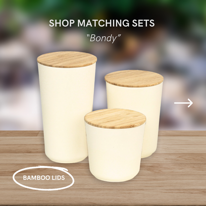 3PC BONDY STORAGE JAR VALUE BUNDLE - BAMBOO LID