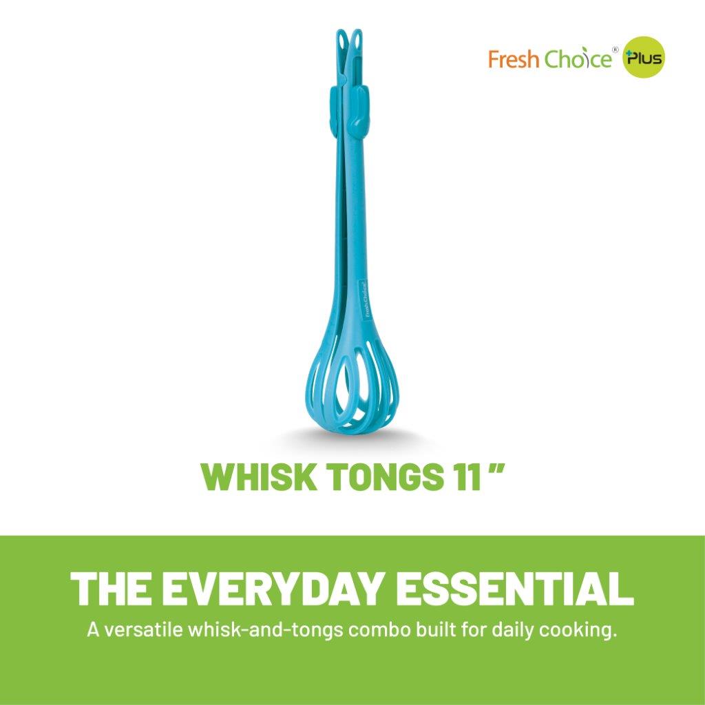 Fresh Choice Whisk Tongs 11”