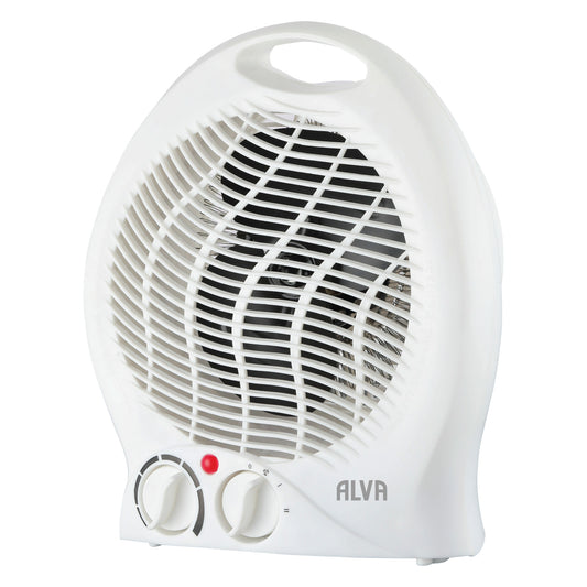 White 2000W Electric Fan Heater 