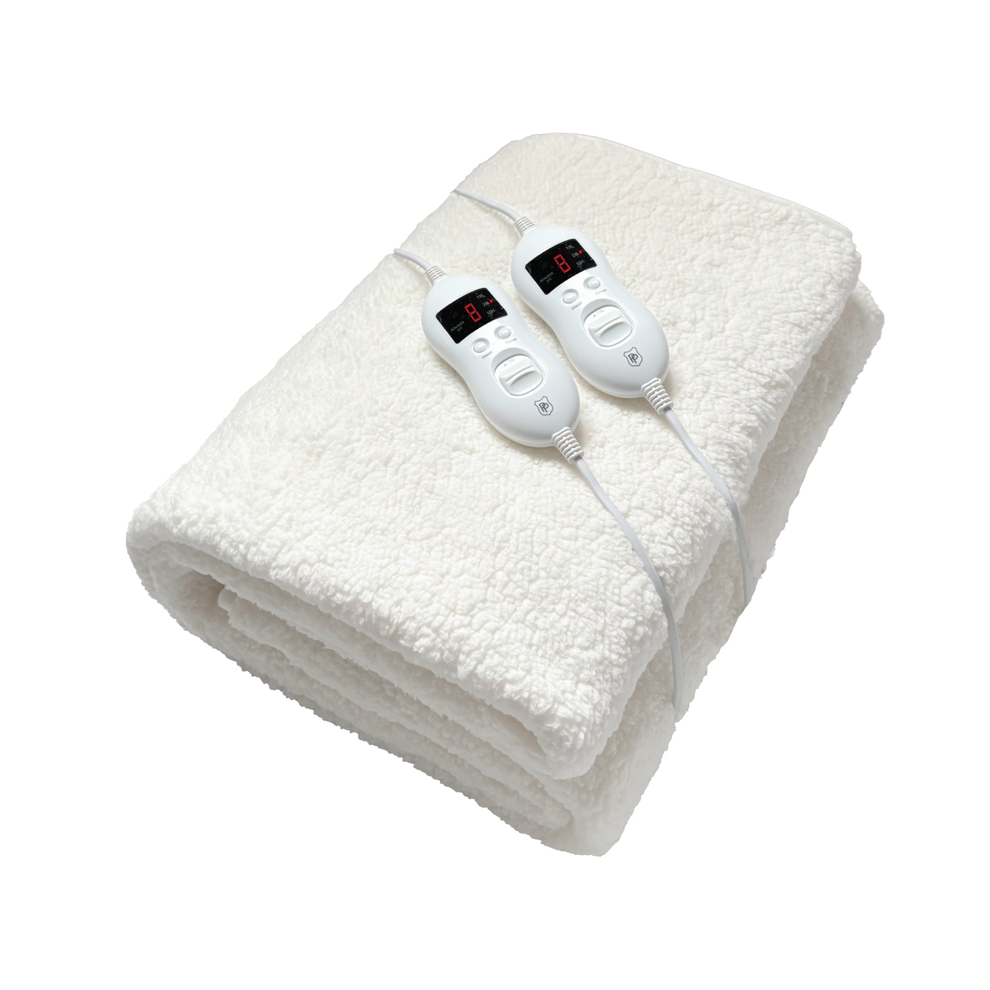Sherpa Extra Length Electric Blanket | 8 Heat & Timer