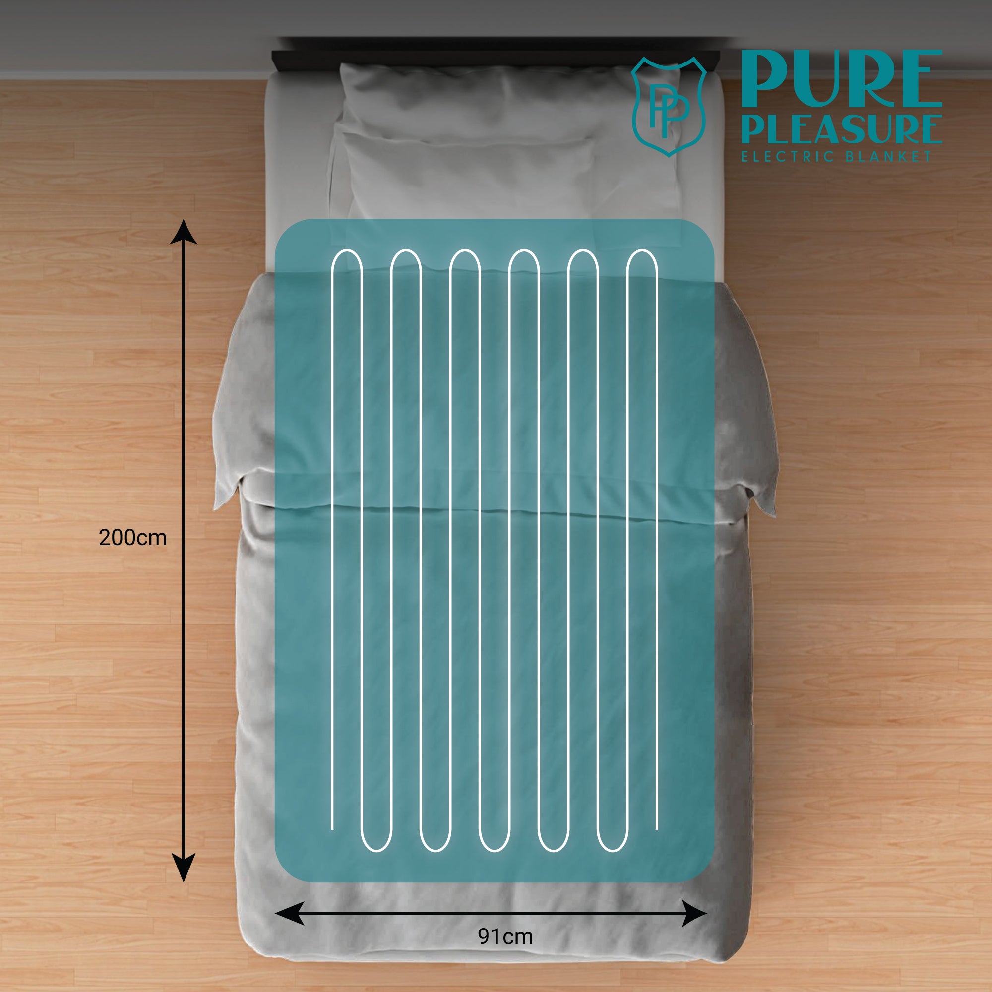 Sherpa Extra Length Electric Blanket | 8 Heat & Timer