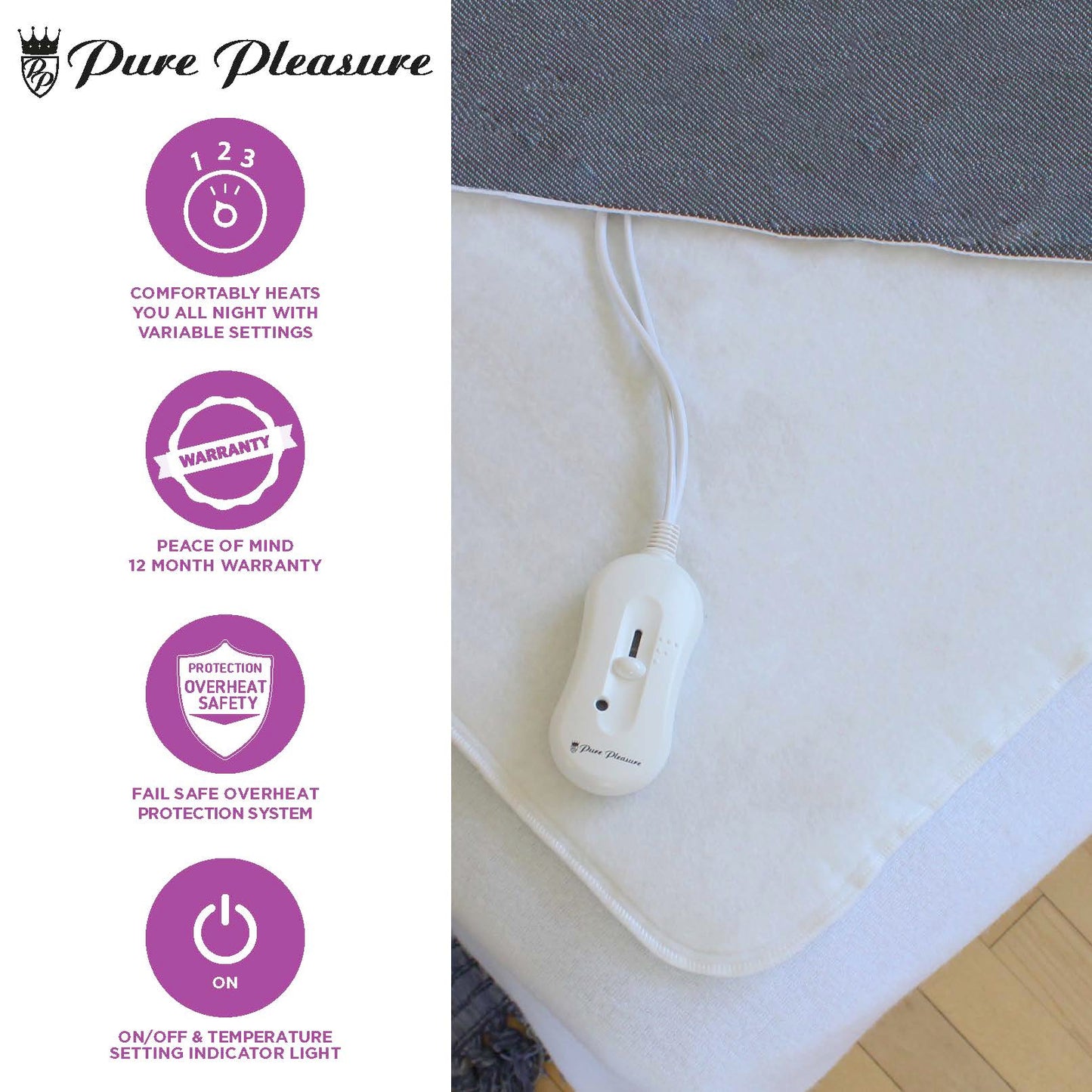 TIE-DOWN ELECTRIC BLANKET RANGE