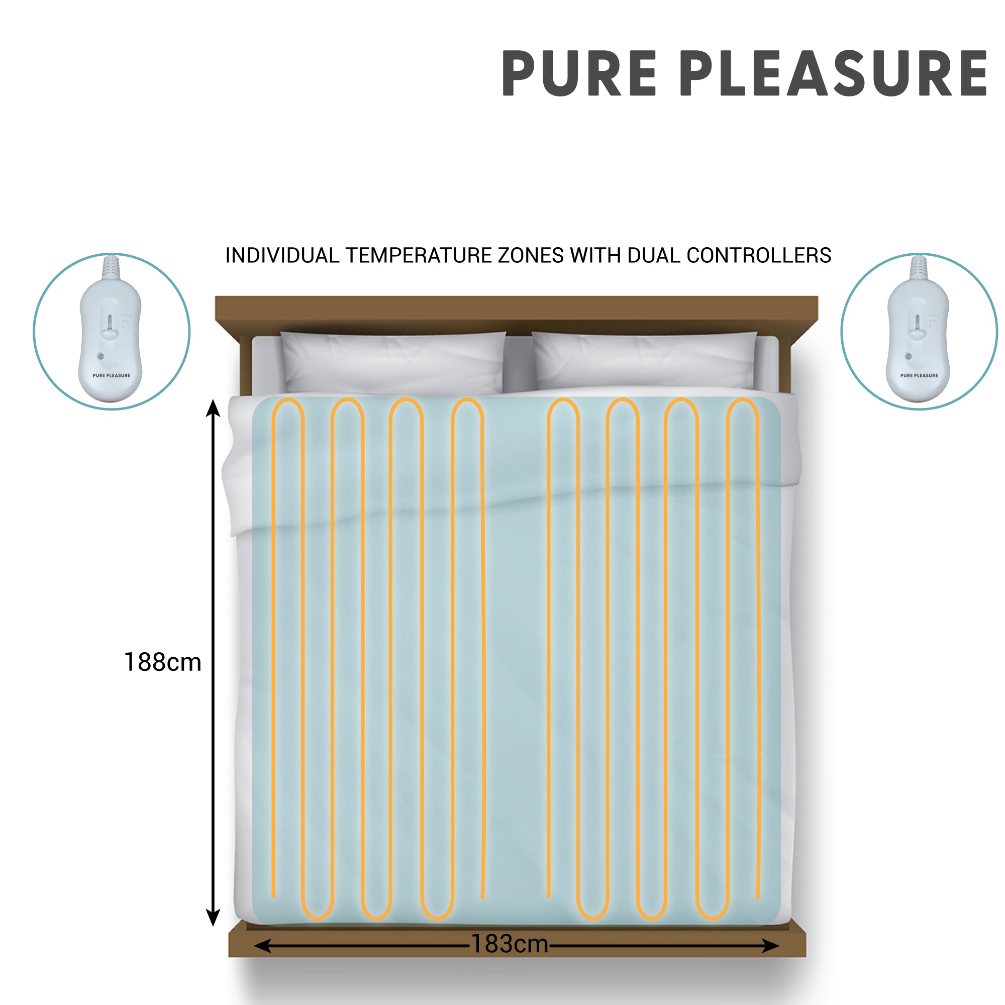 Coral Fleece Fitted Electric Blanket In Tog Bag