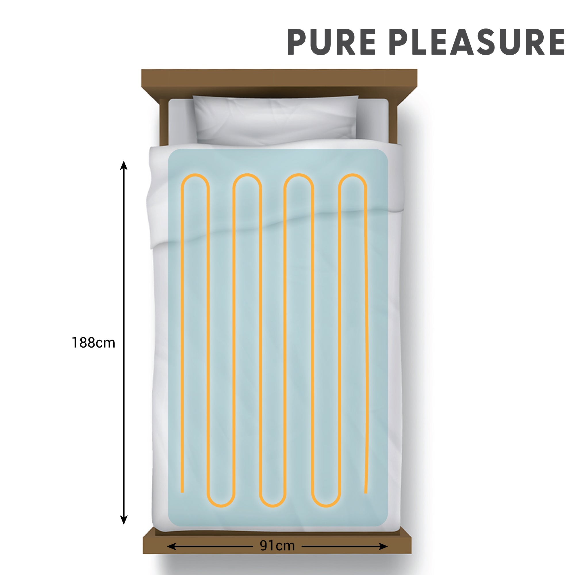 Coral Fleece Fitted Electric Blanket In Tog Bag