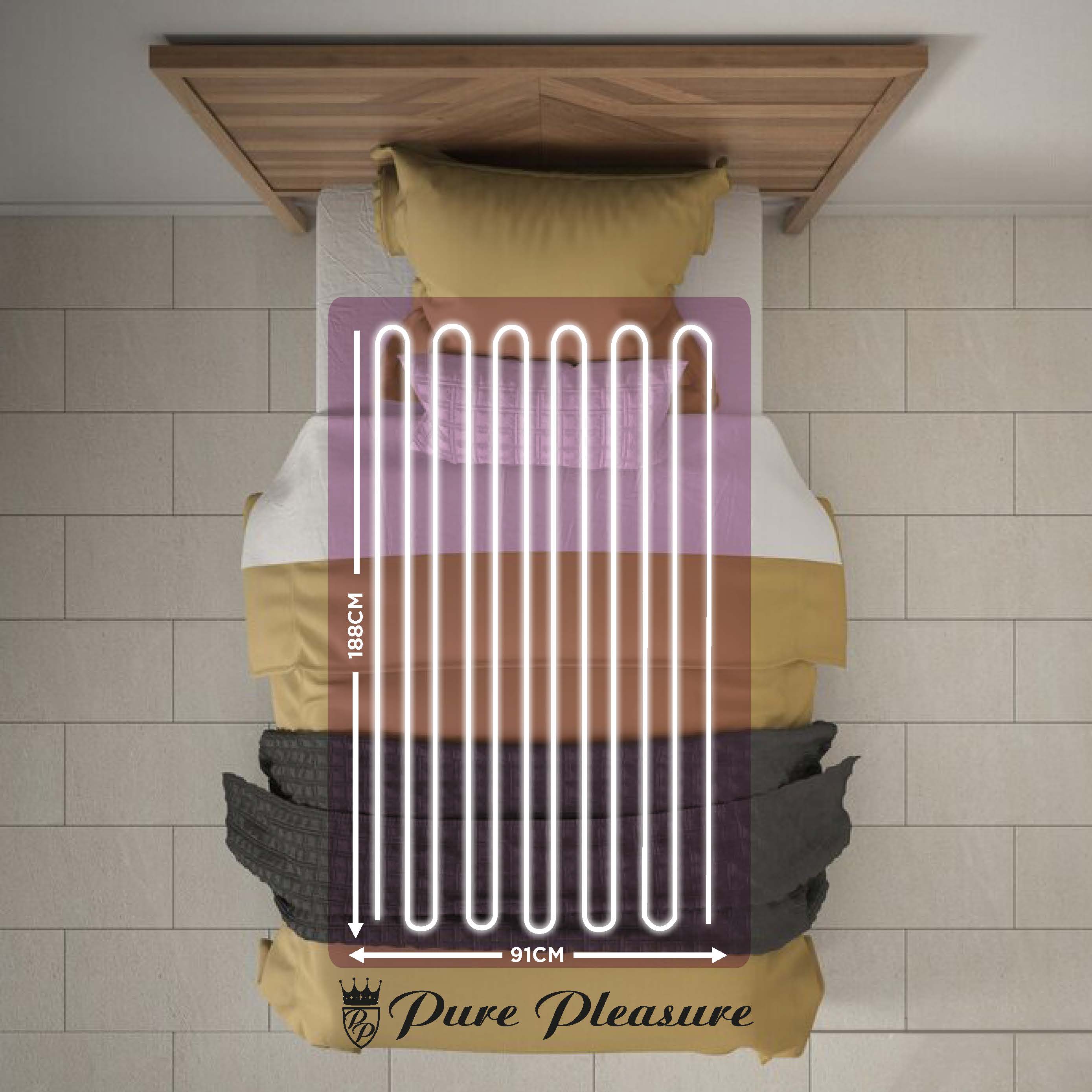 Coral Fleece Fitted Electric Blanket (PP)