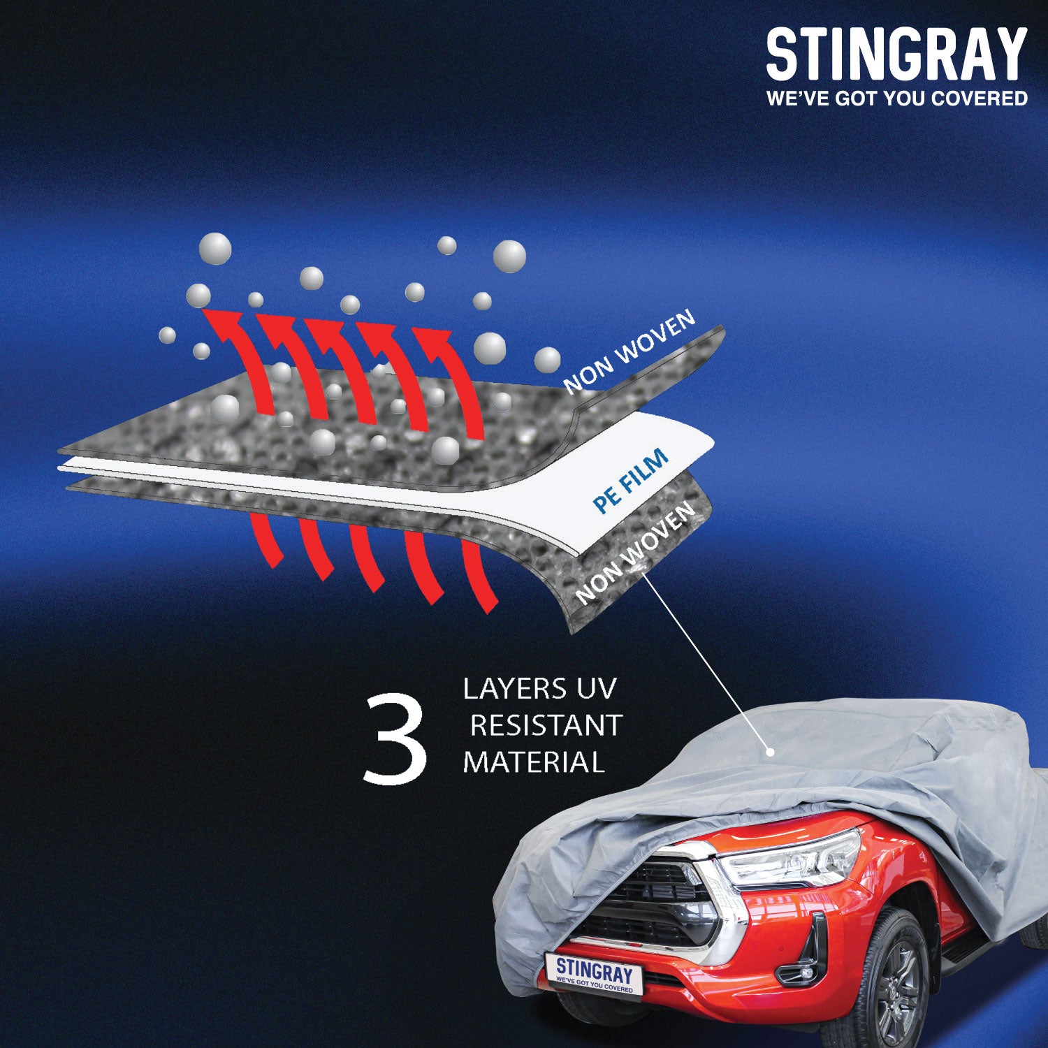 Stingray Double-Cab Bakkie Cover | Medium