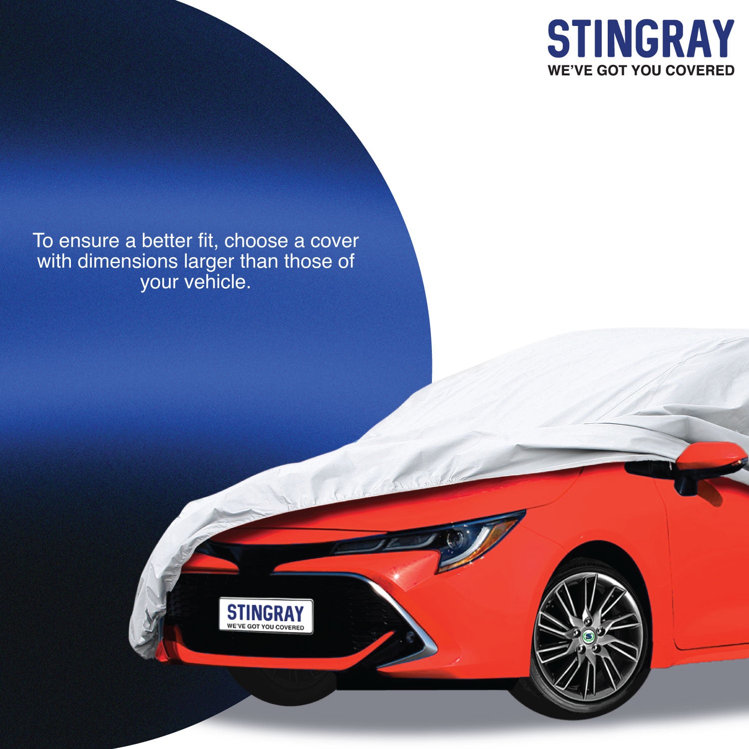 Stingray Premium Waterproof Hatchback Car Cover | 405x165x120cm