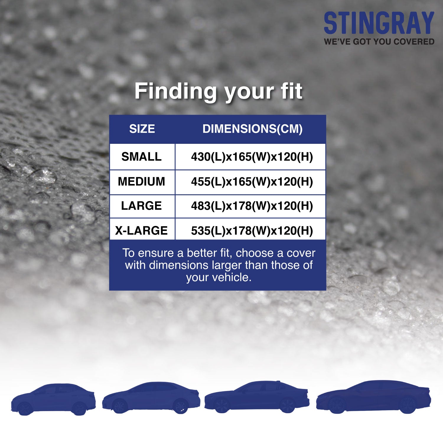 Stingray Premium Waterproof Car Cover – Sedan