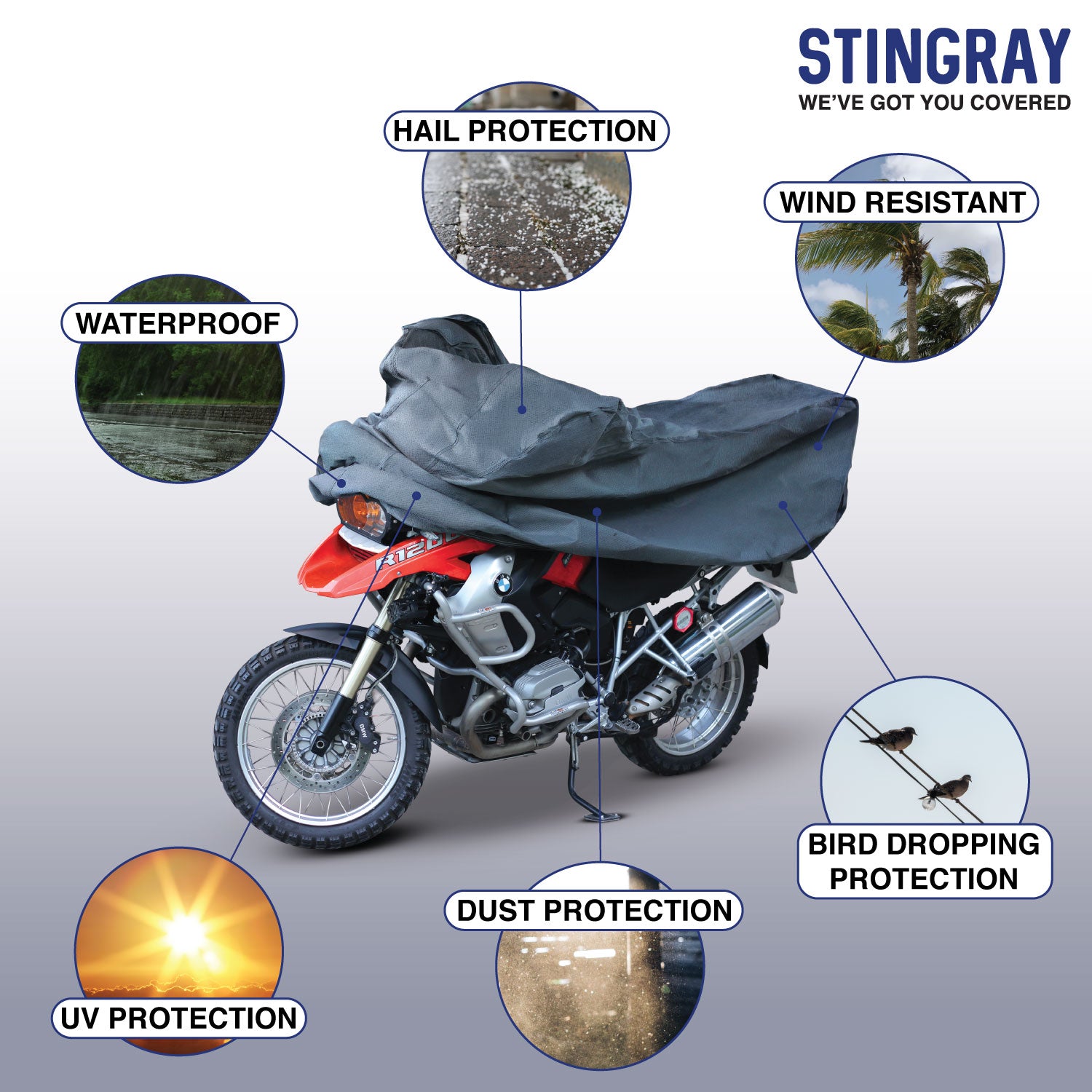 Stingray Motorcycle Cover | Large & X Large